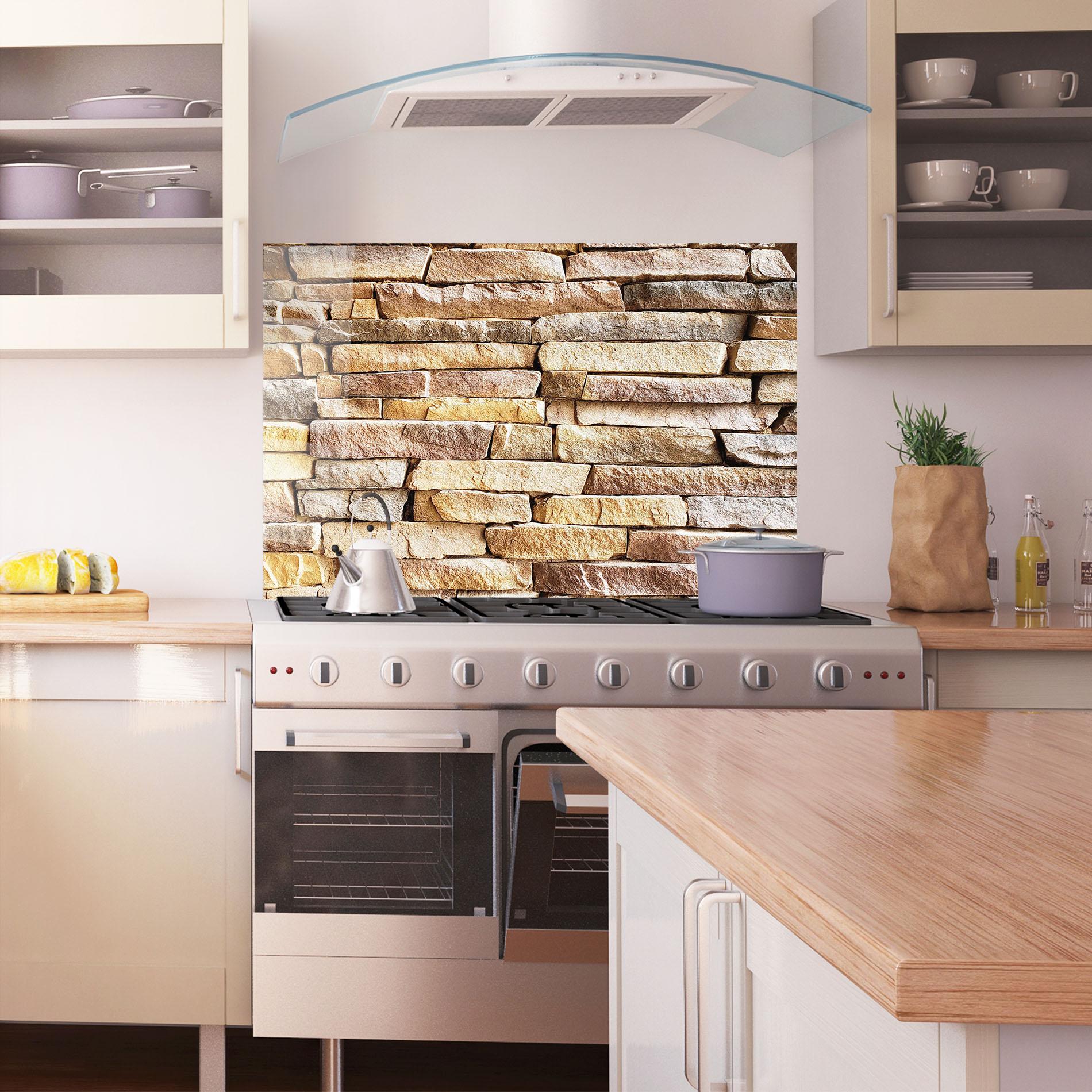 Стъклен панел за кухня Desert Stones 2 mockup 1