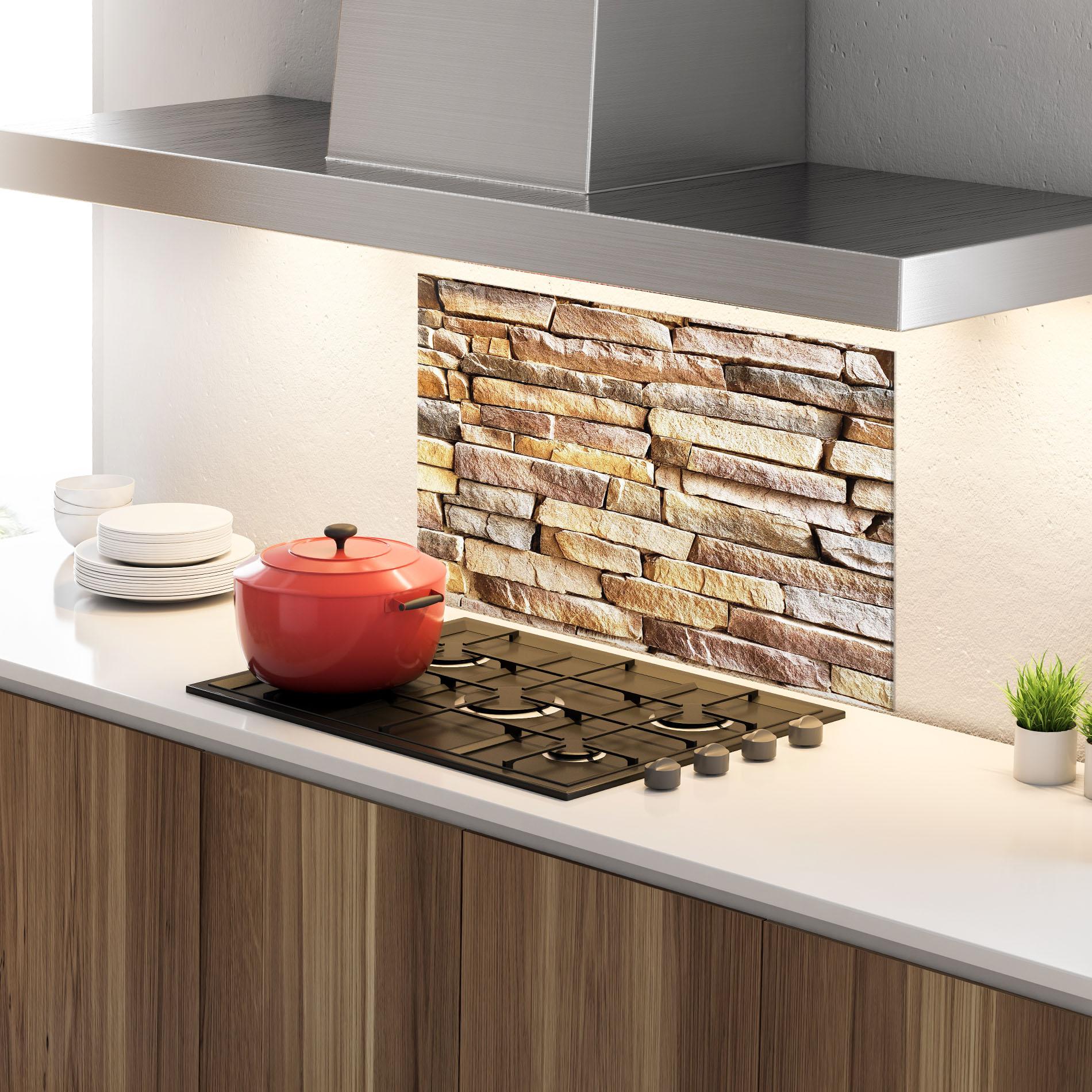 Стъклен панел за кухня Desert Stones 2 mockup 4