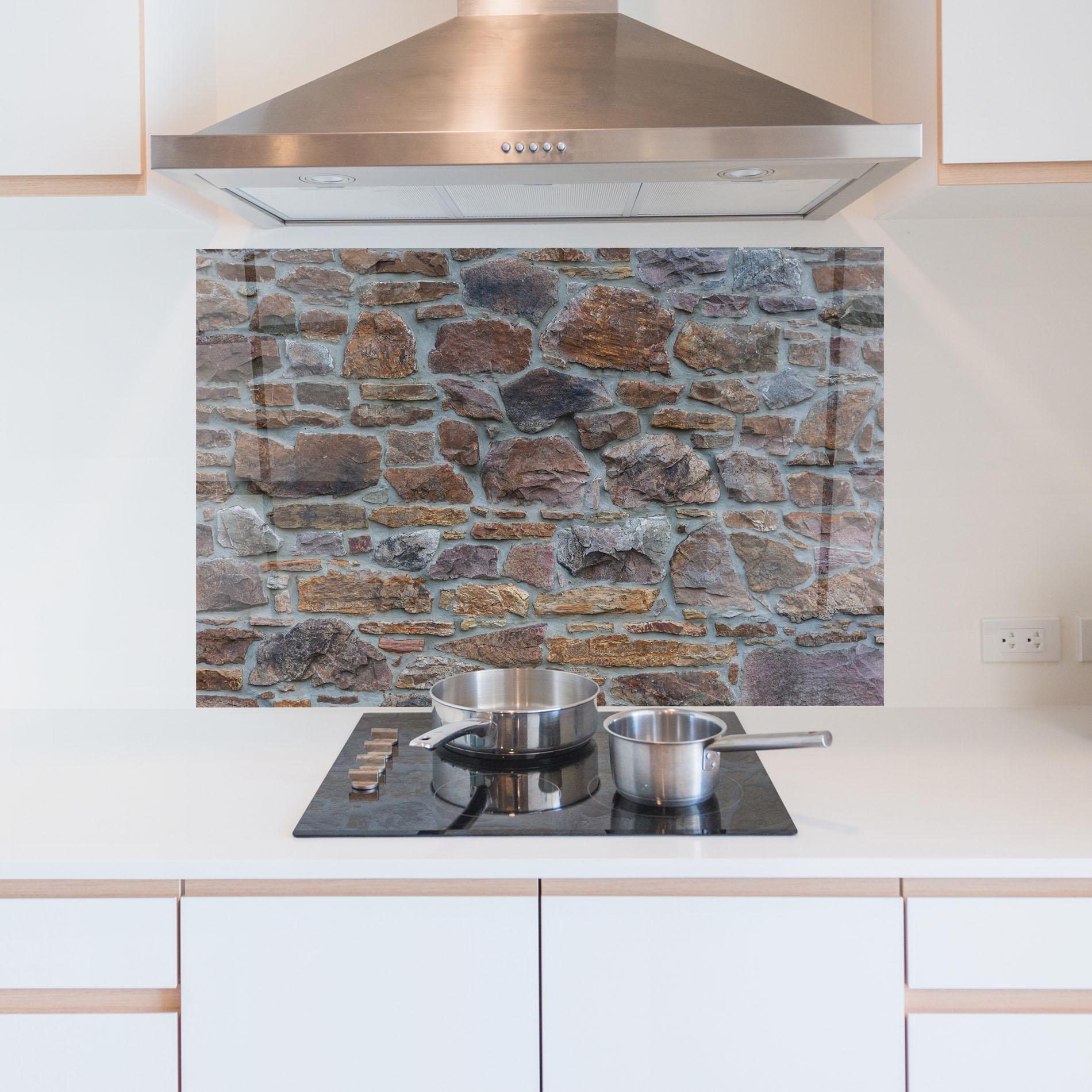 Стъклен панел за кухня Colorul Stones mockup 5