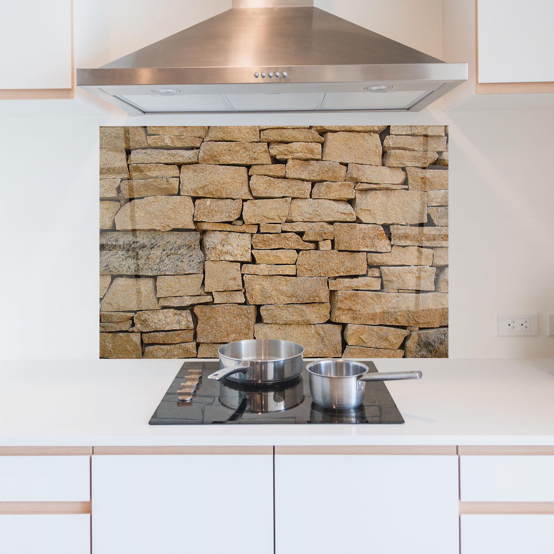 Стъклен панел за кухня Desert Stones mockup 5