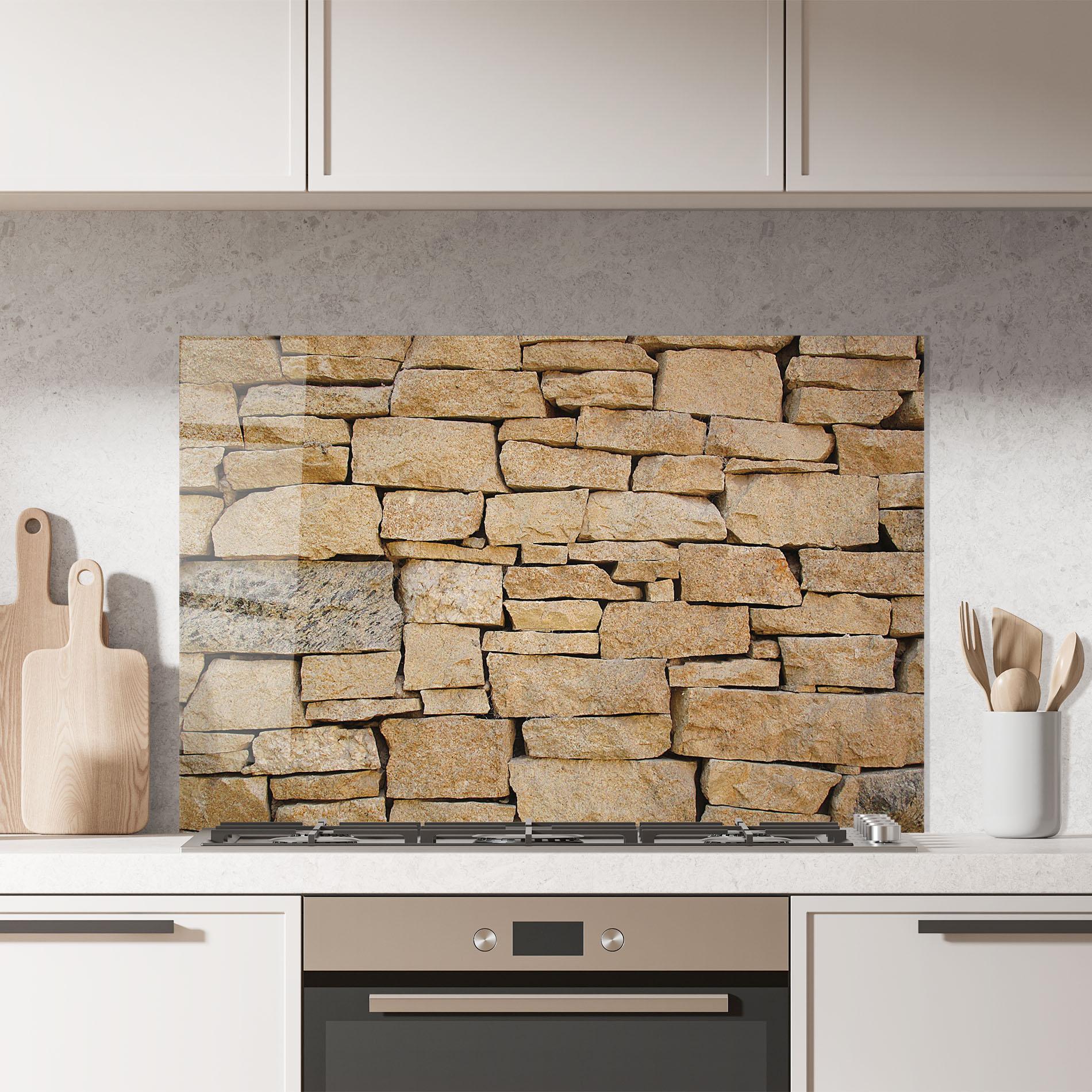 Стъклен панел за кухня Desert Stones mockup 7