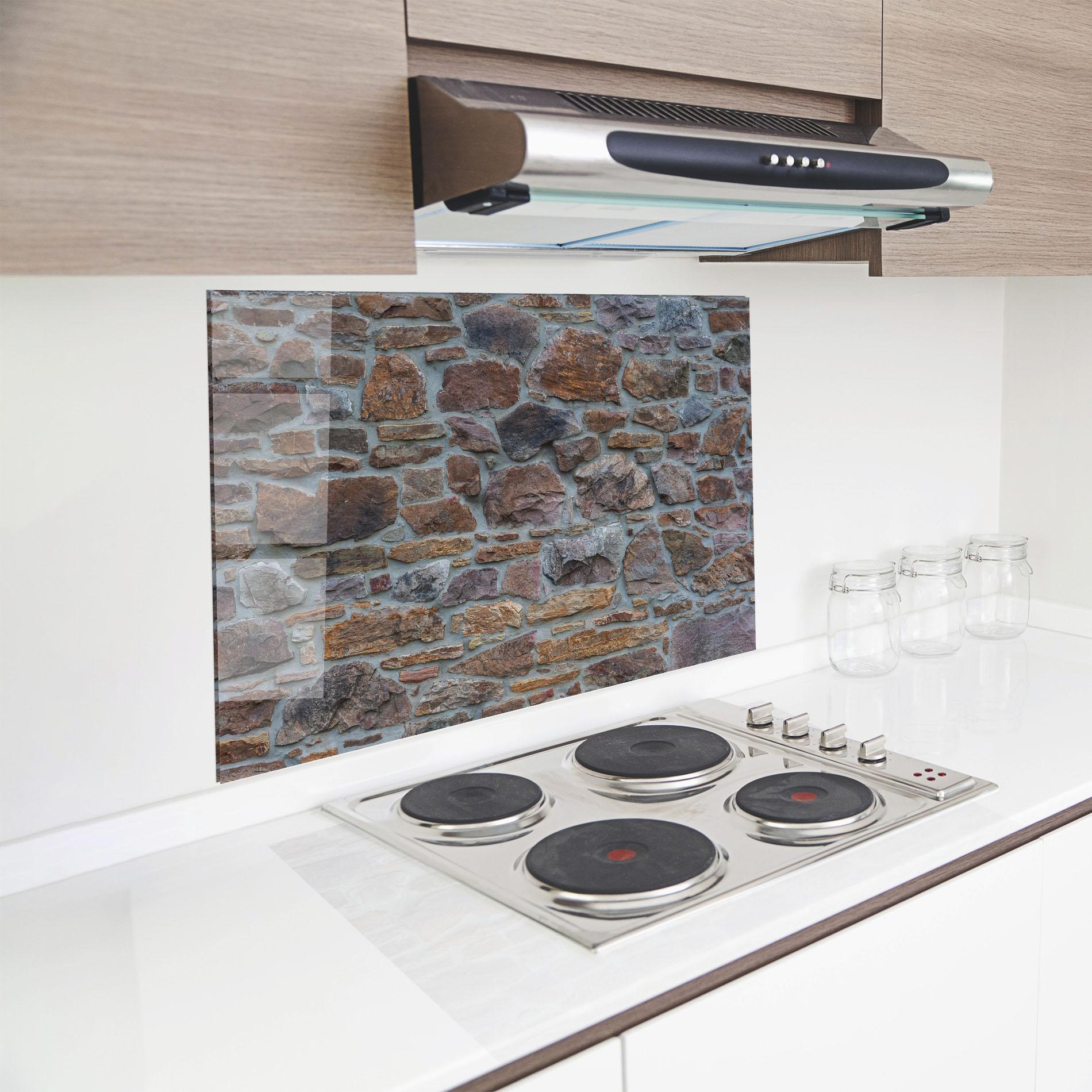Стъклен панел за кухня Colorul Stones mockup 8