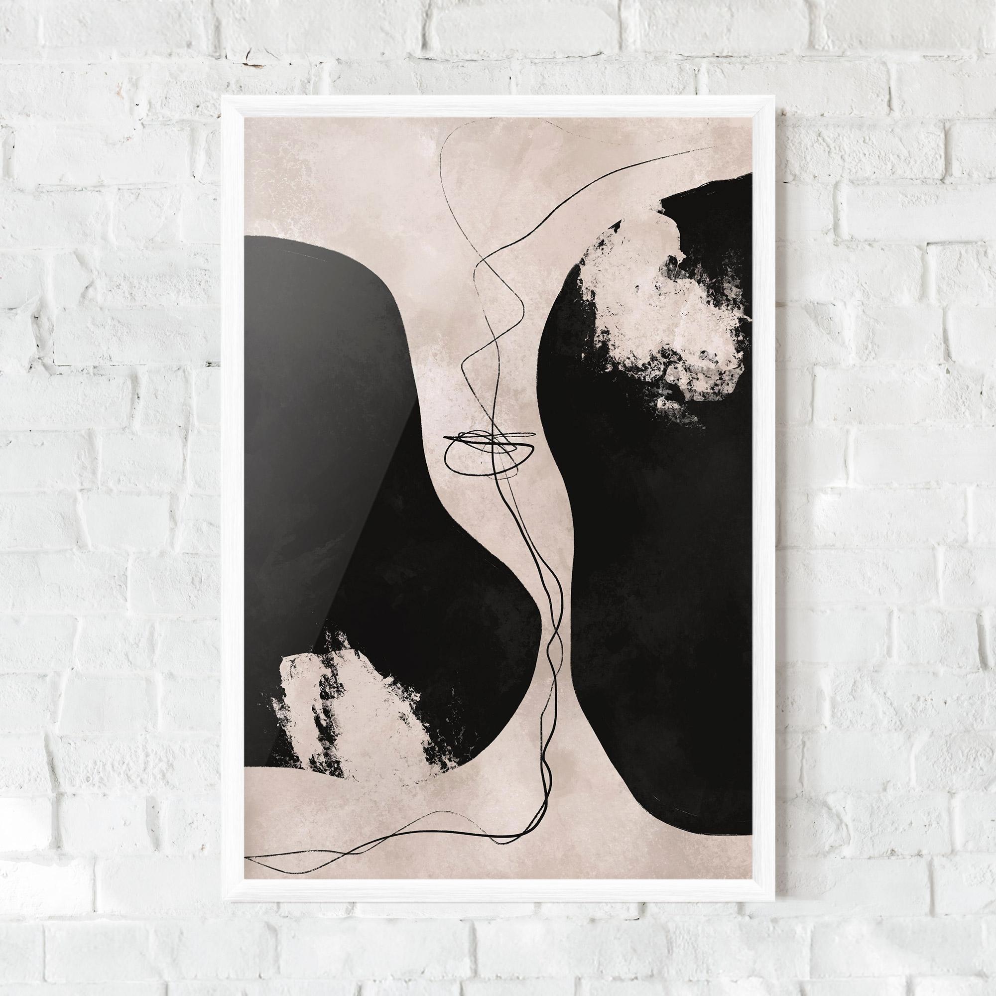 Рамкиран постер Modern Brushstrokes mockup 0