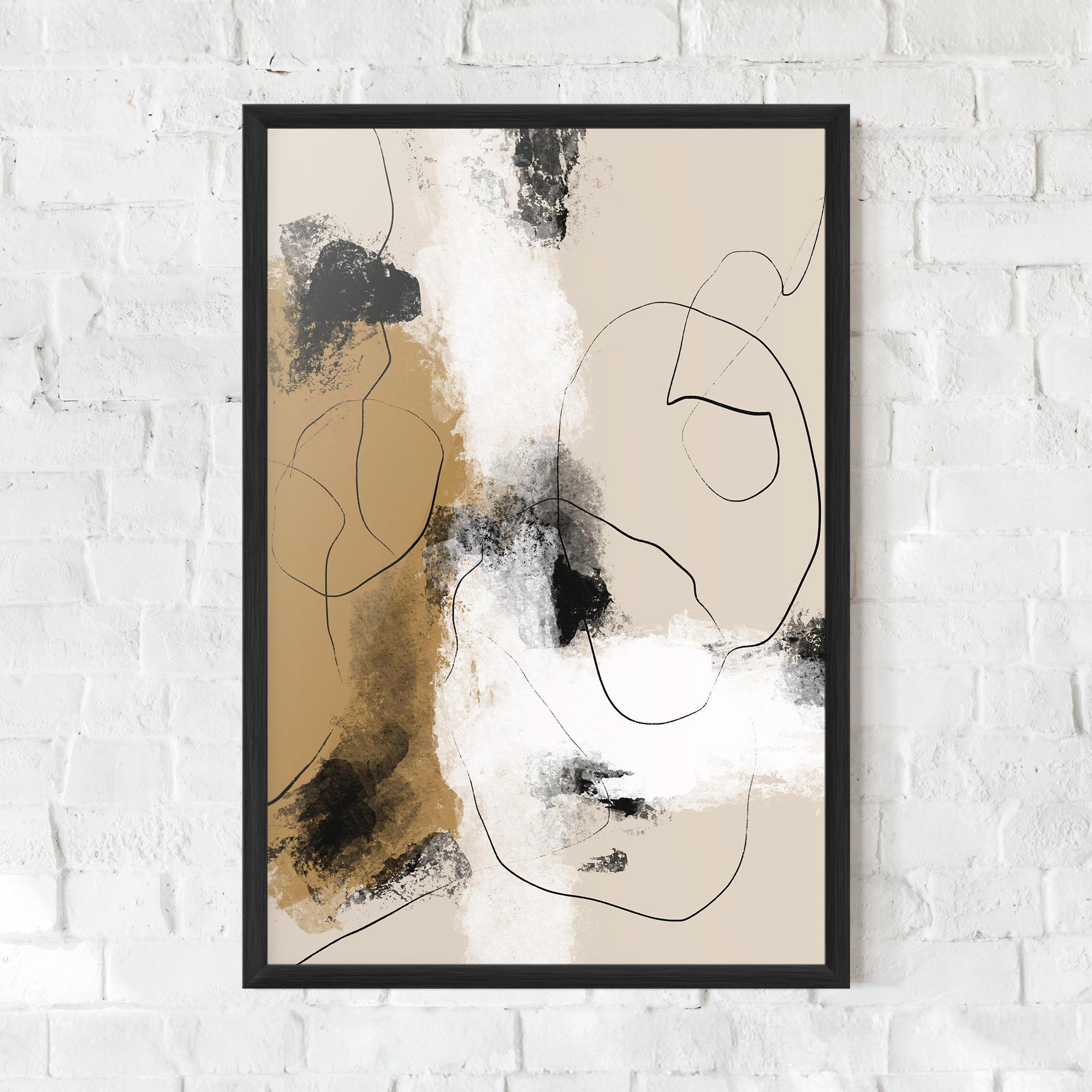 Рамкиран постер Unique Acrylic Paintings mockup 0