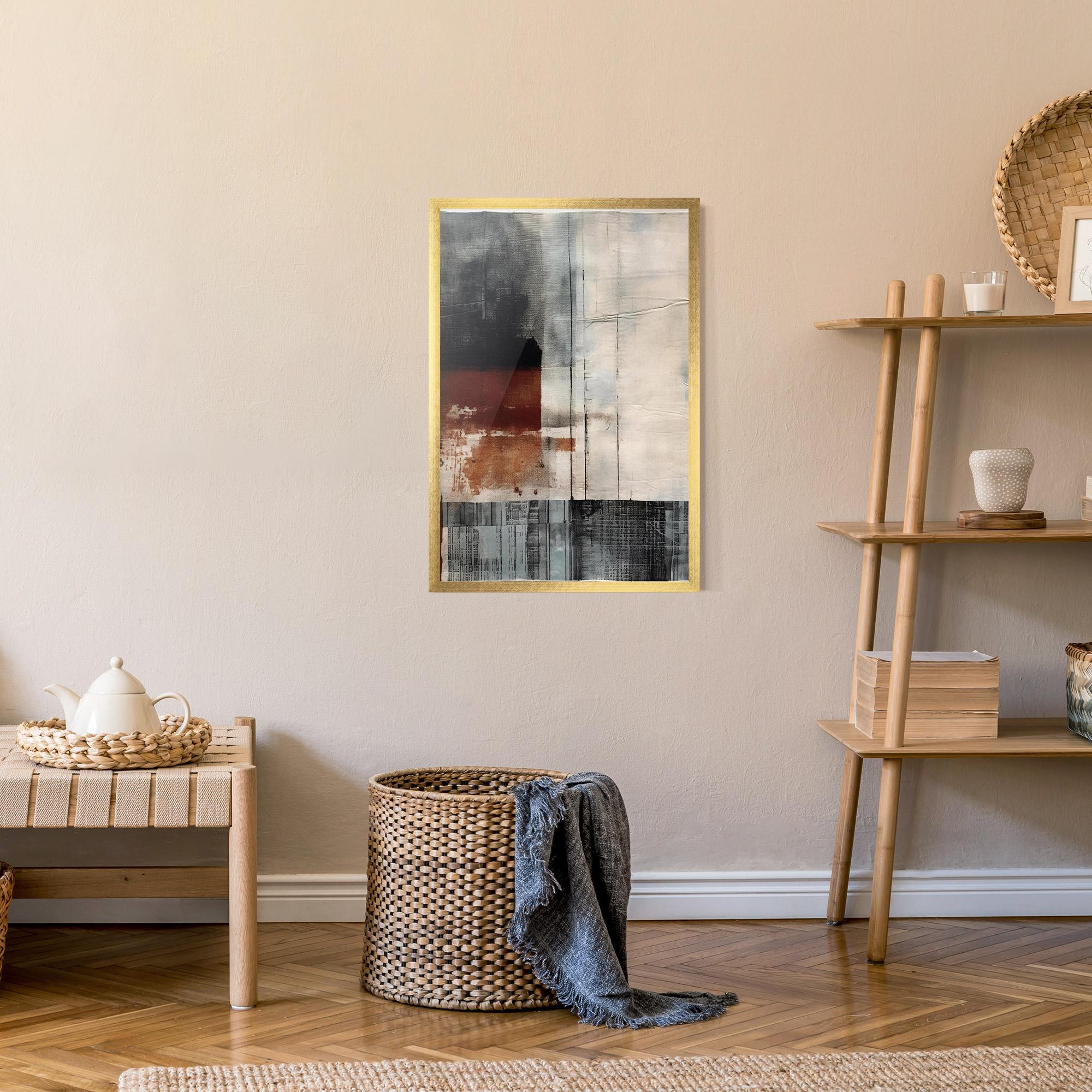 Рамкиран постер Abstract Painting mockup 9