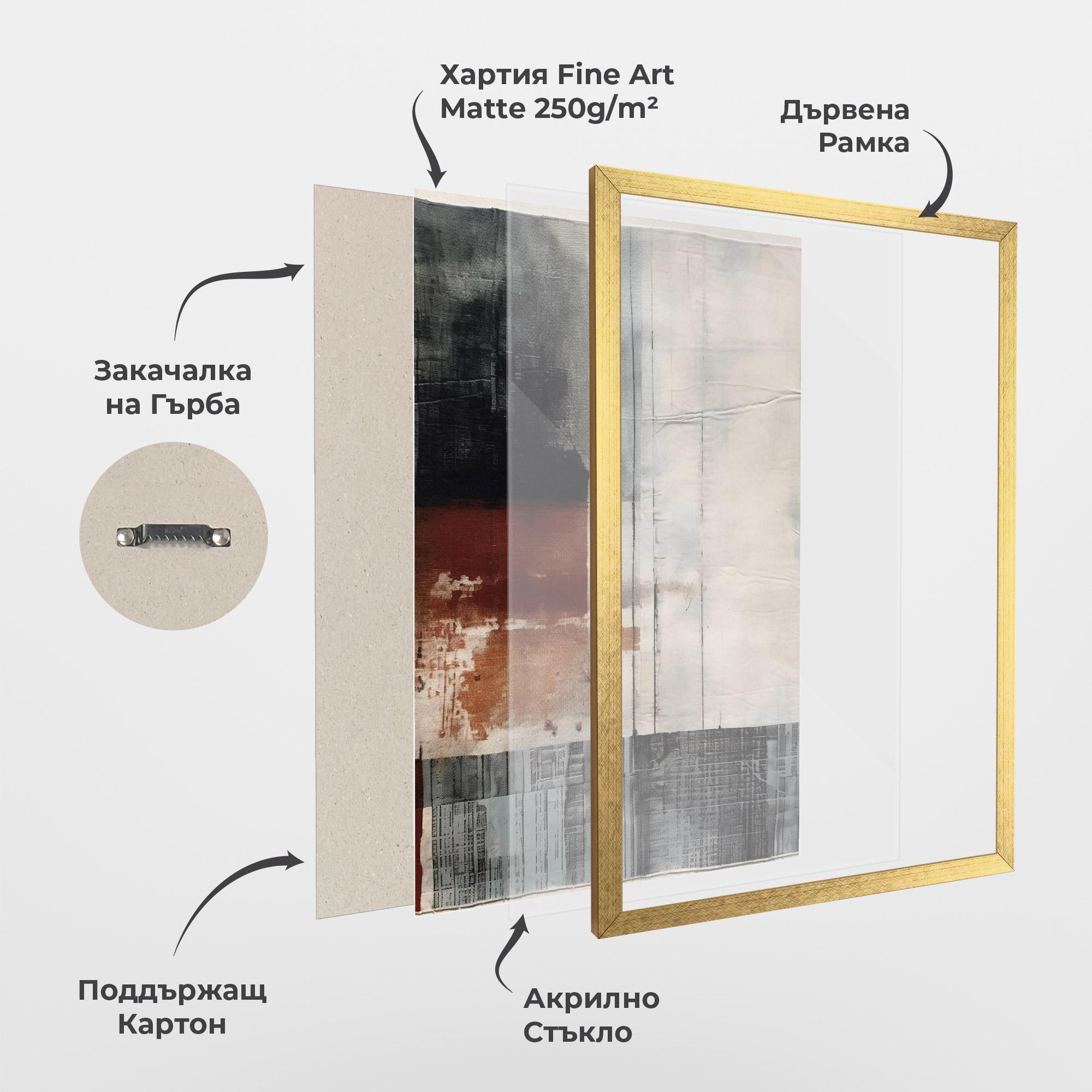 Рамкиран постер Abstract Painting mockup 1