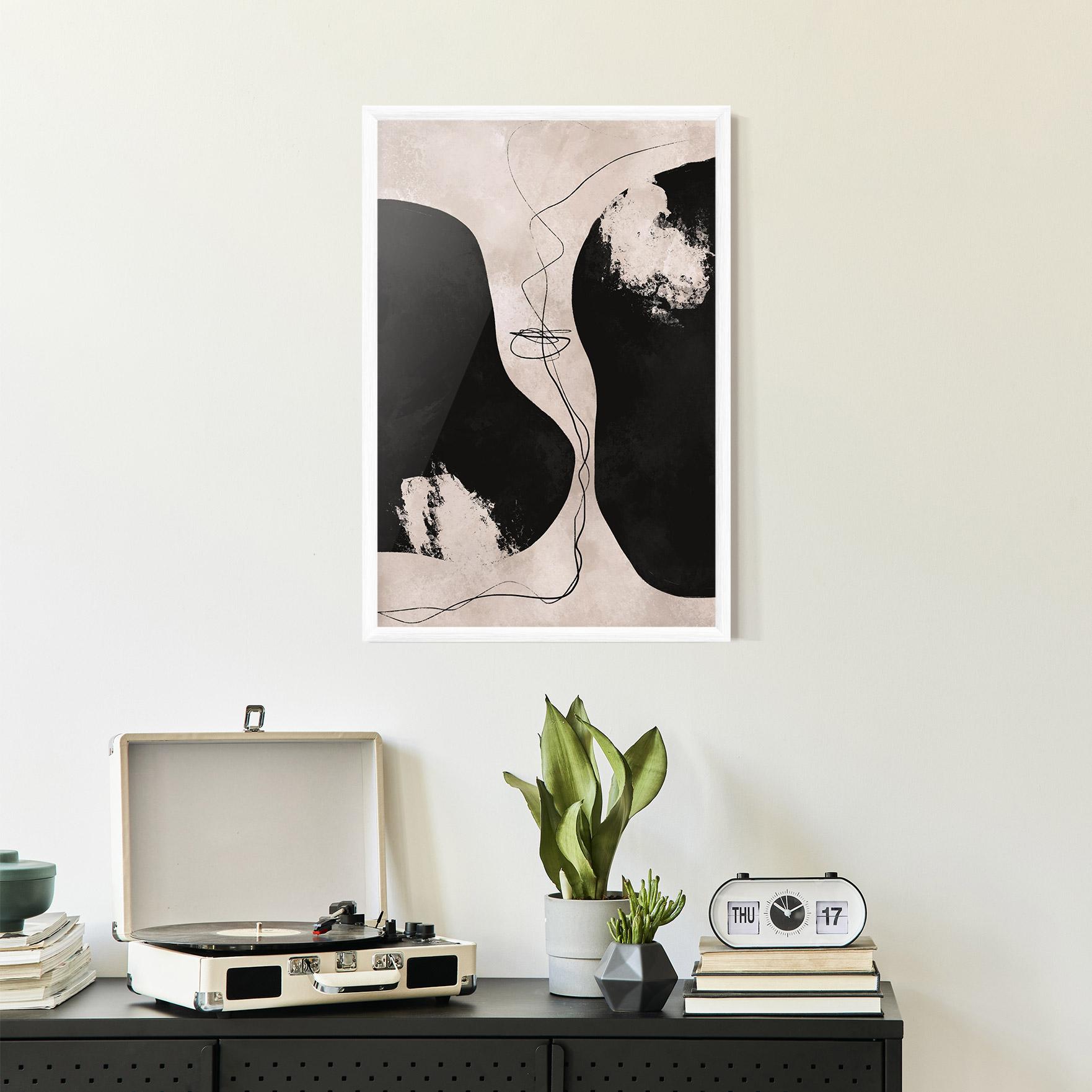 Рамкиран постер Modern Brushstrokes mockup 2