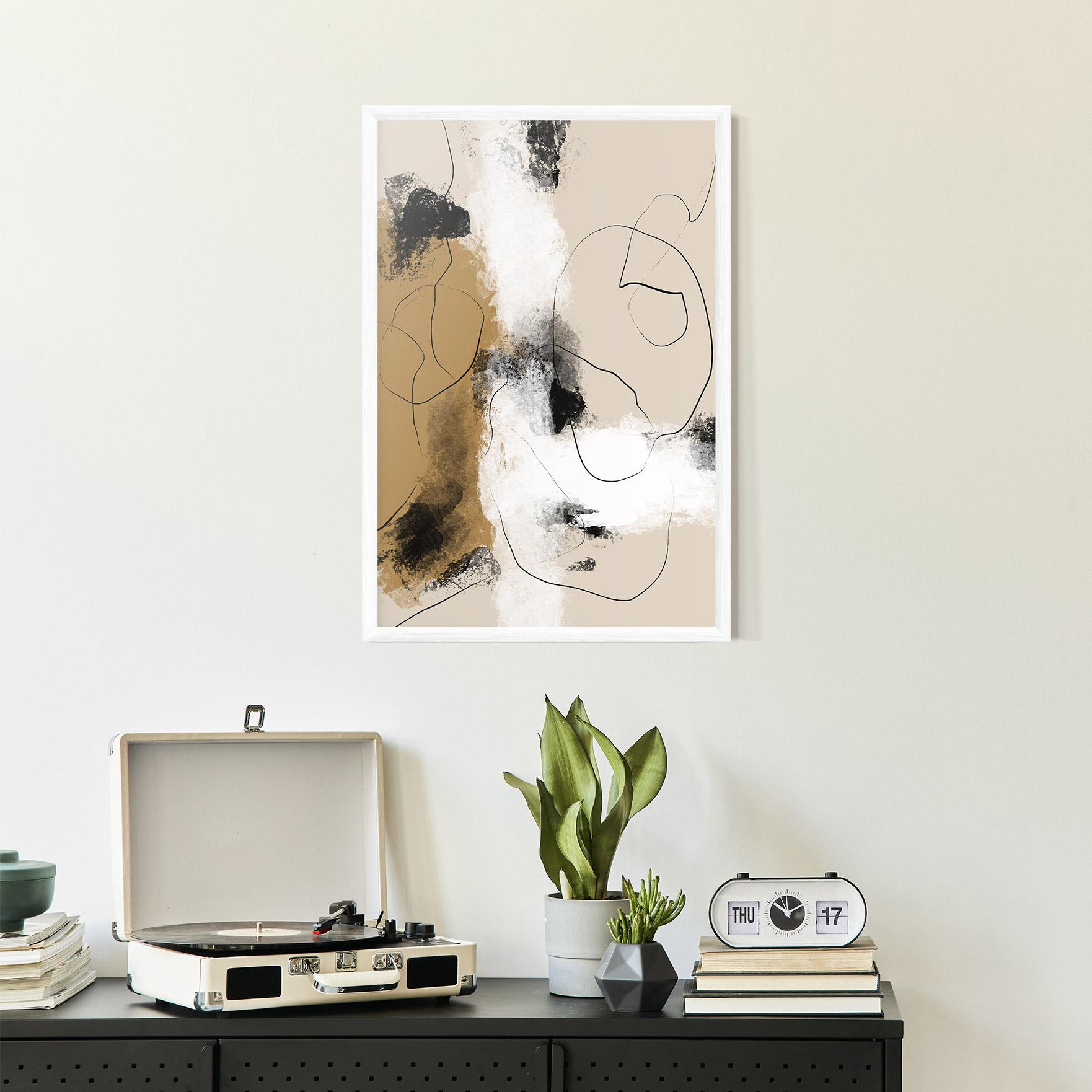 Рамкиран постер Unique Acrylic Paintings mockup 2