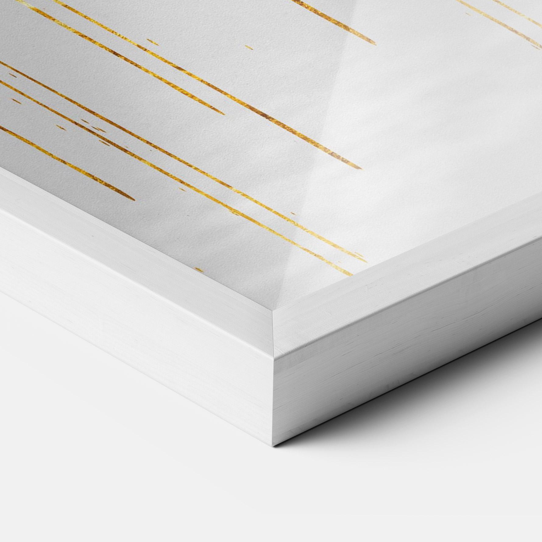 Рамкиран постер Abstract Golden Landscape 3 mockup 3