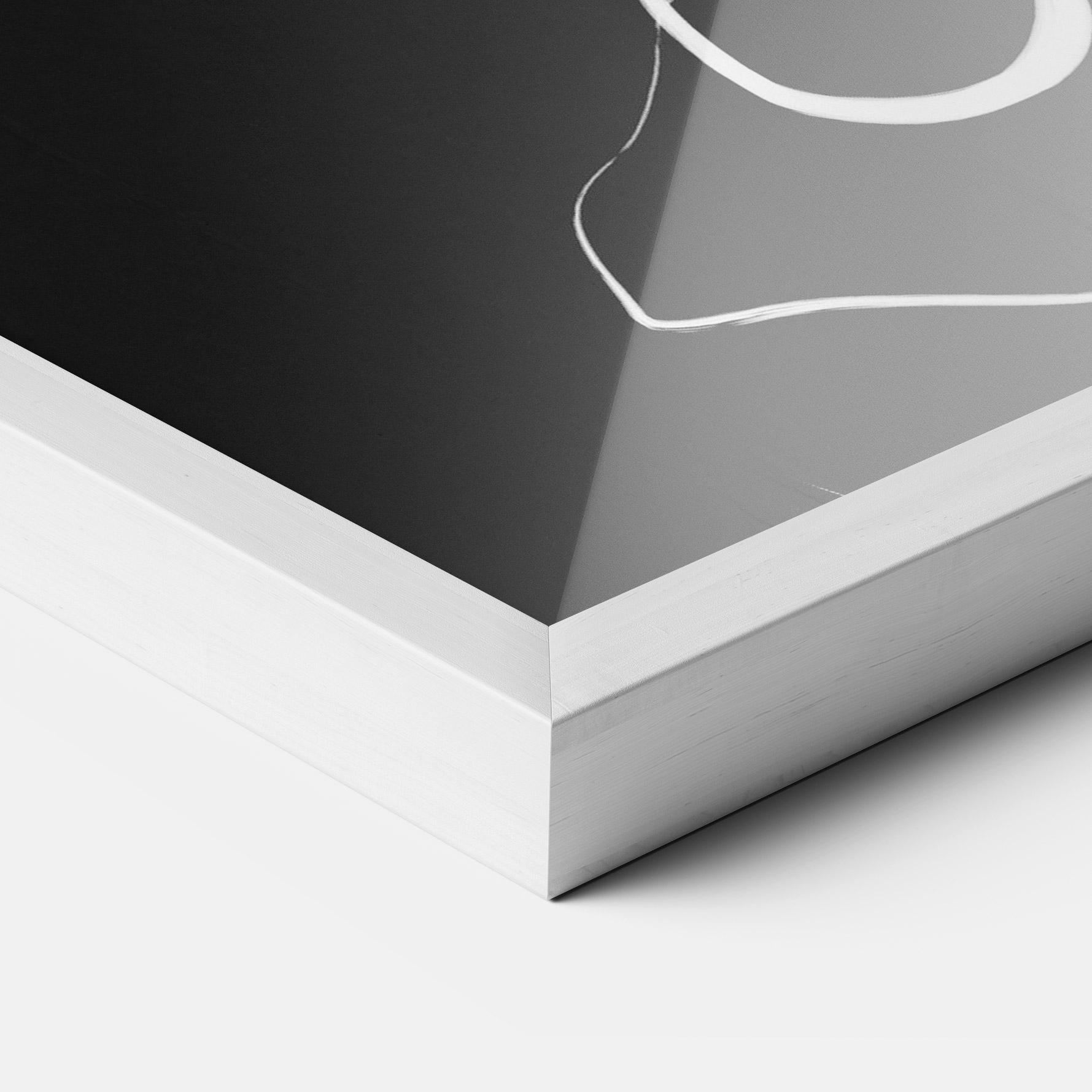 Рамкиран постер Black Brushstrokes mockup 3