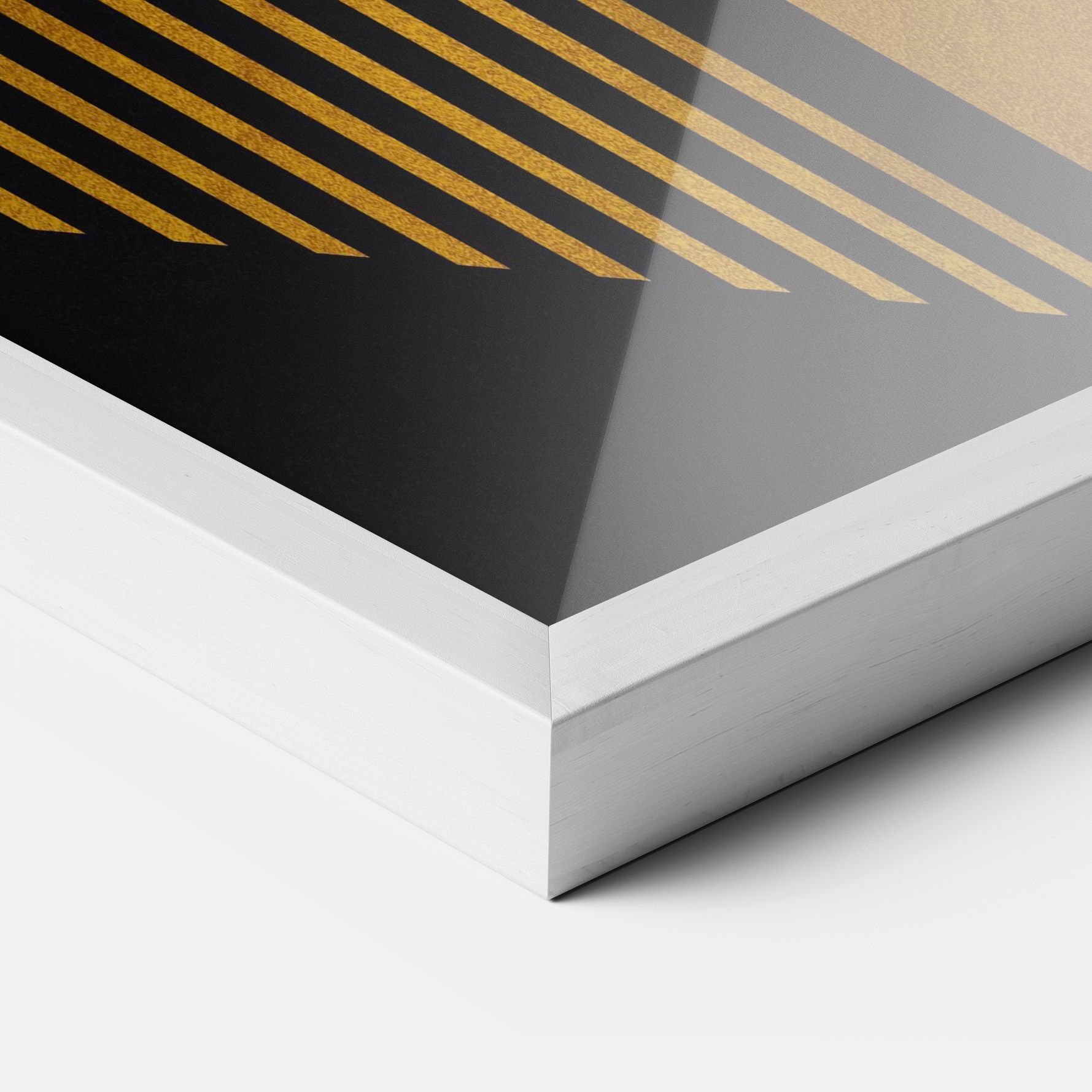 Black Lines On Gold mockup 3