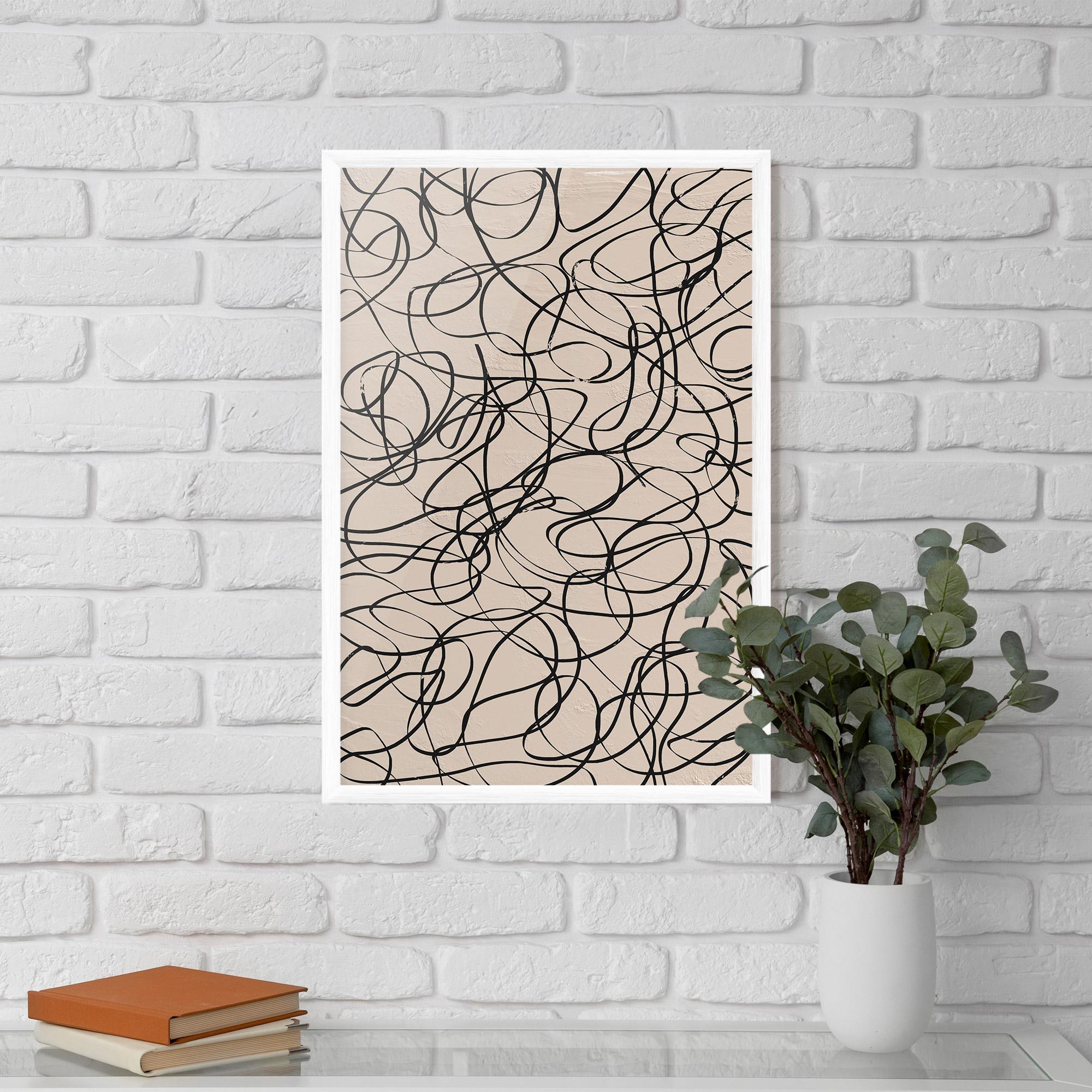 Рамкиран постер Hand Painted Pattern mockup 5