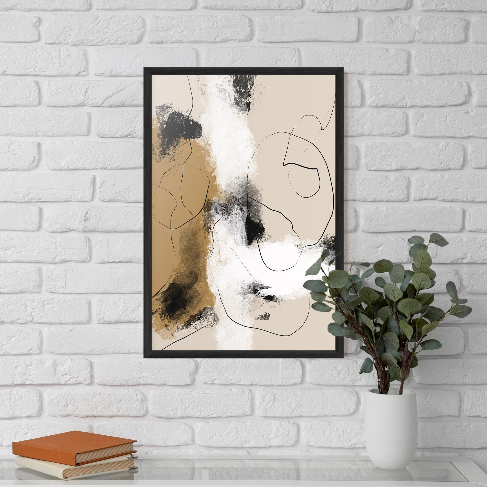 Рамкиран постер Unique Acrylic Paintings mockup 5