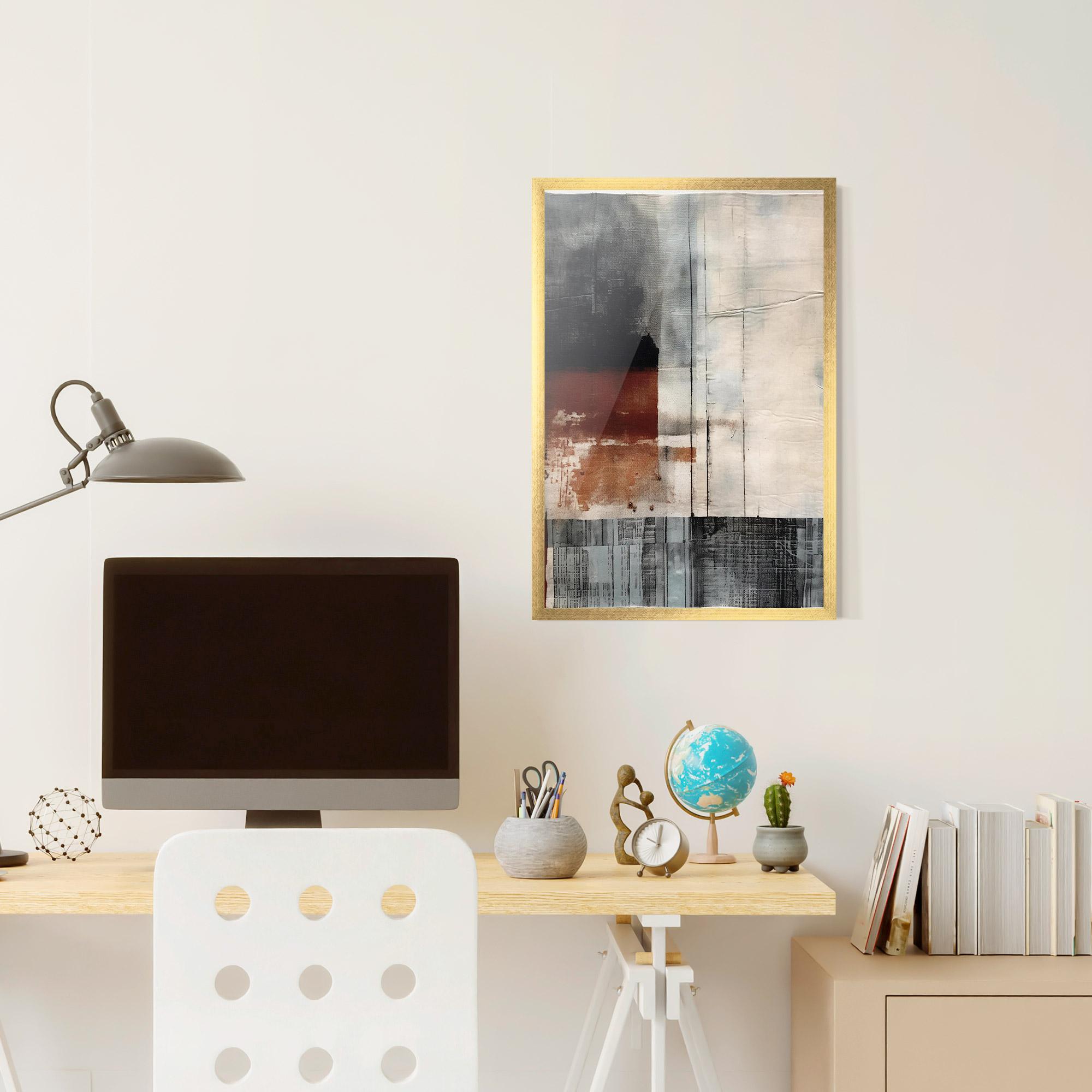 Рамкиран постер Abstract Painting mockup 6