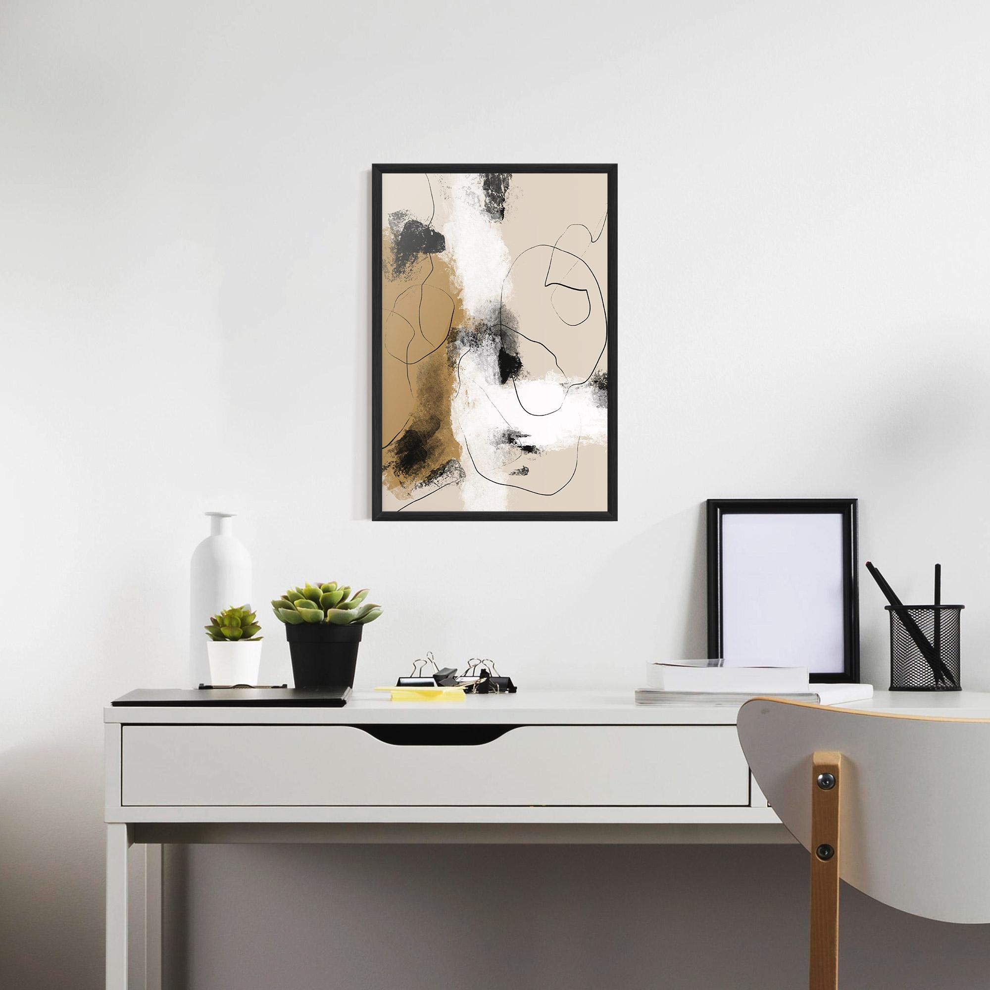 Рамкиран постер Unique Acrylic Paintings mockup 7