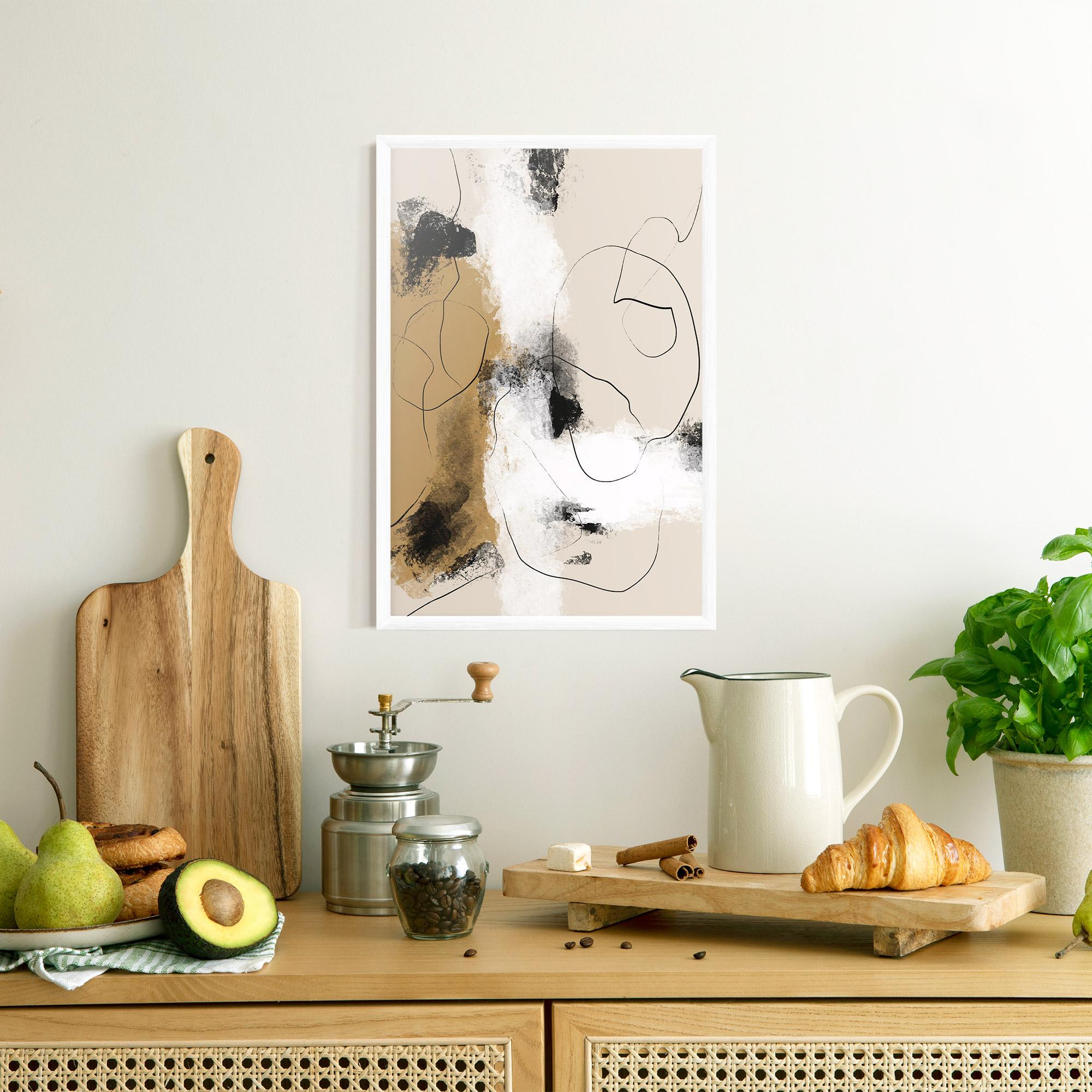 Рамкиран постер Unique Acrylic Paintings mockup 8