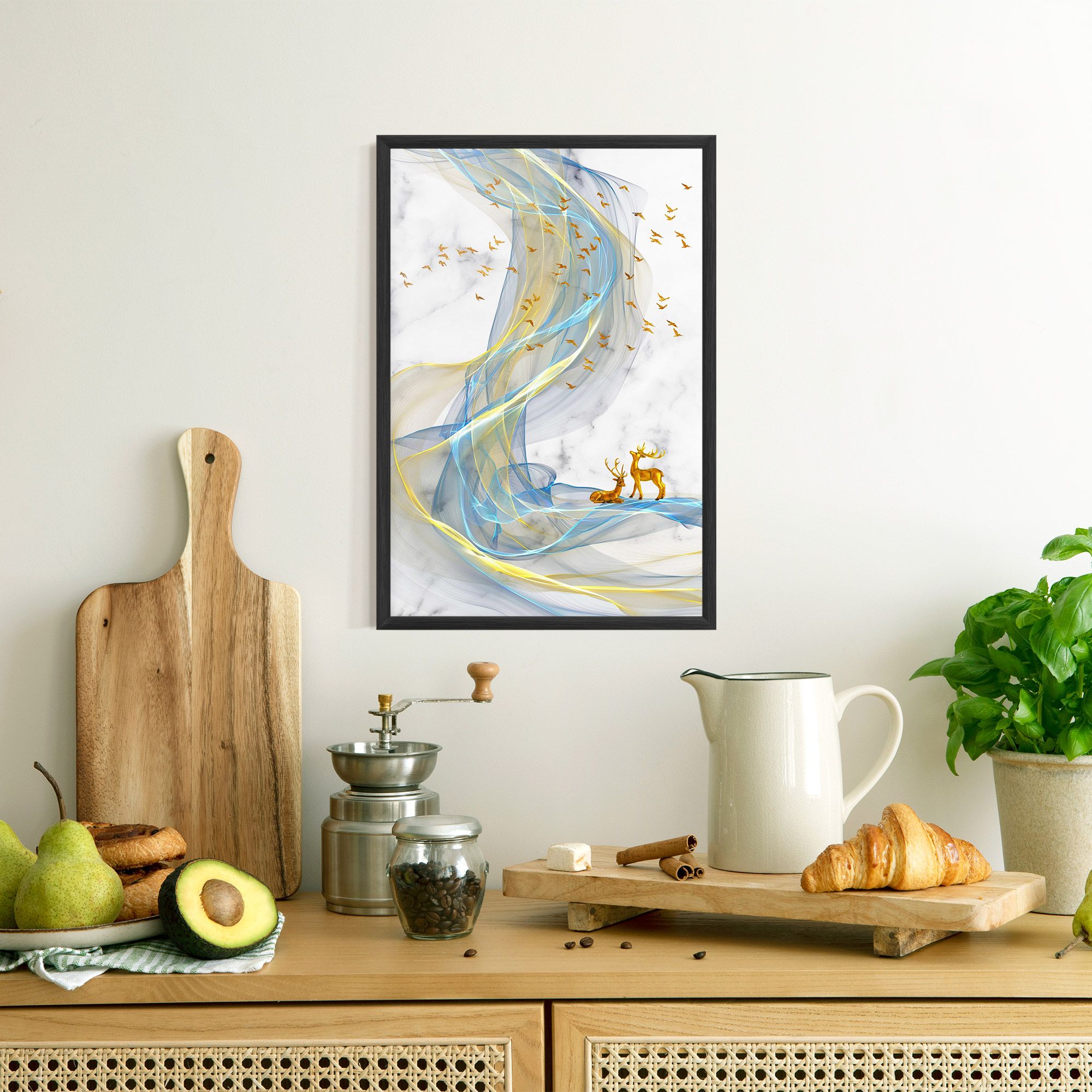 Abstract Golden Landscape 2 mockup 8