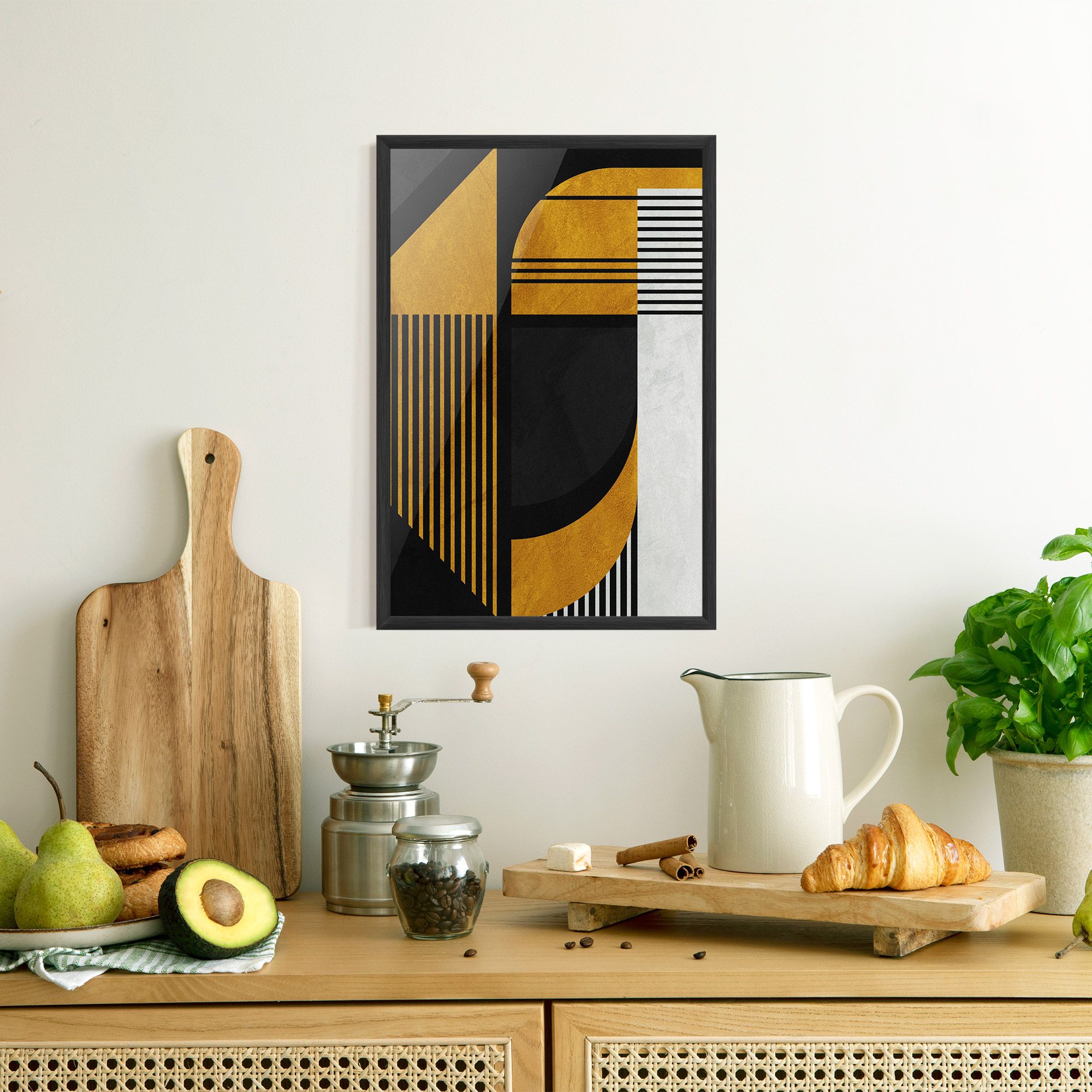 Black Lines On Gold mockup 8