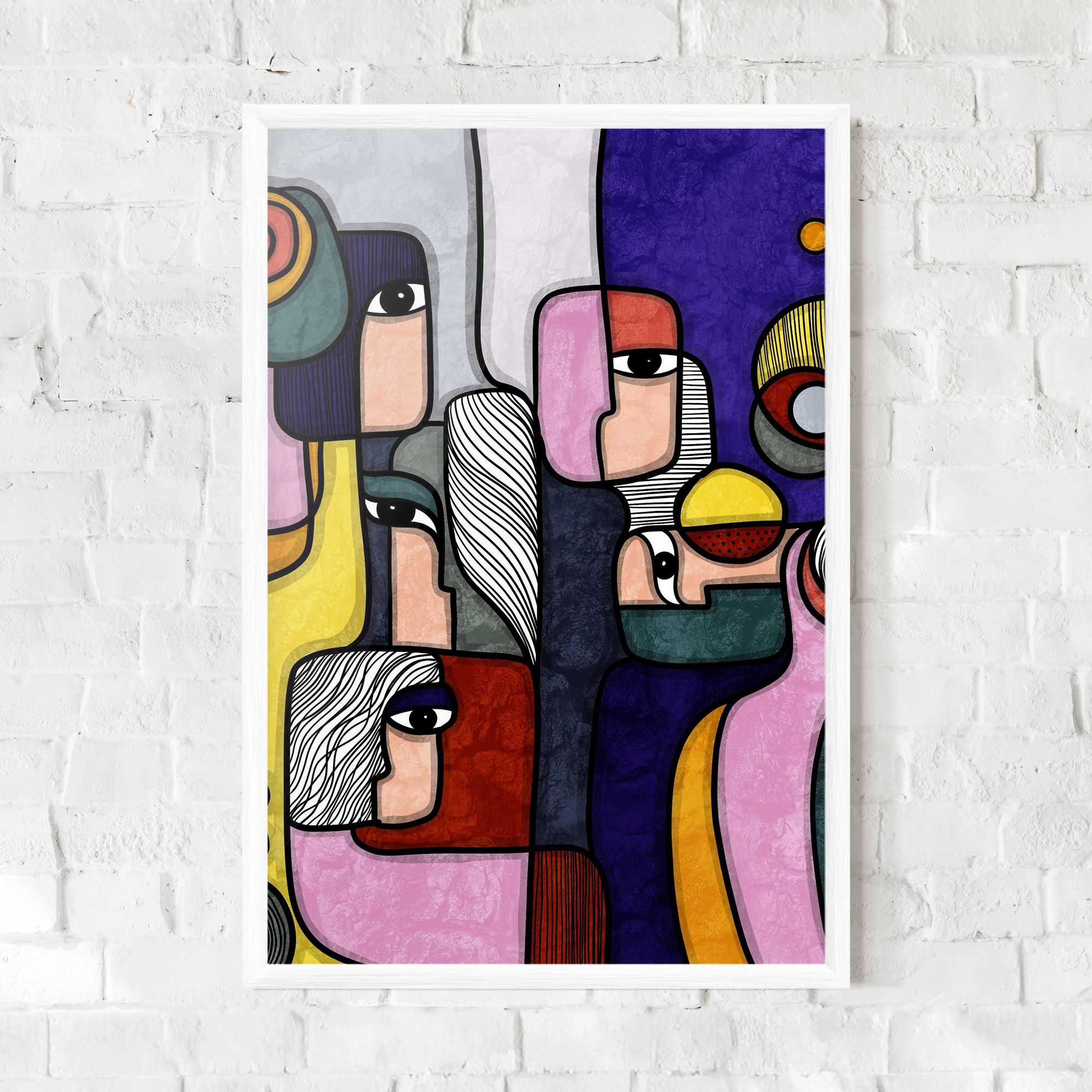 Abstract Looking Eyes mockup 0