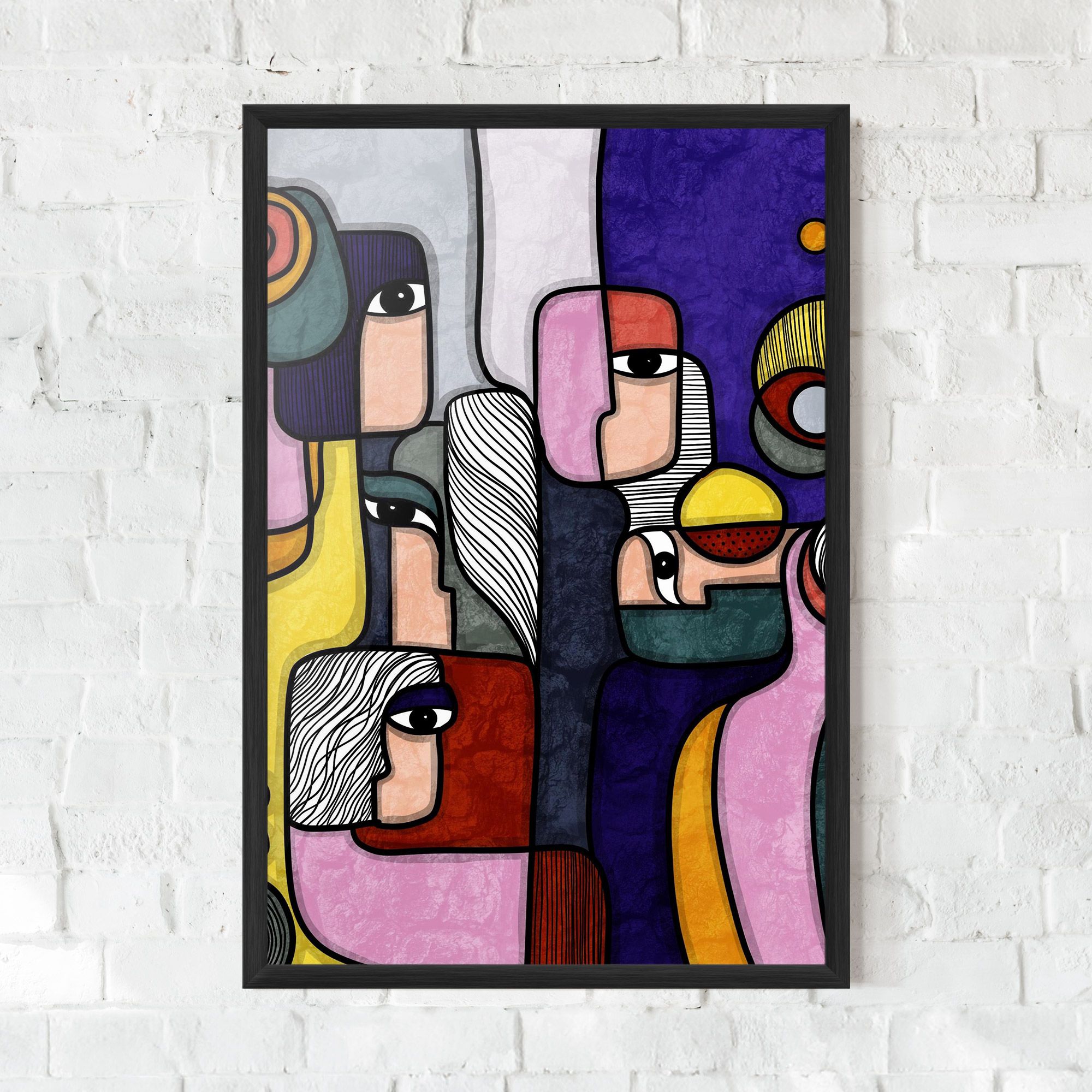 Abstract Looking Eyes mockup 0