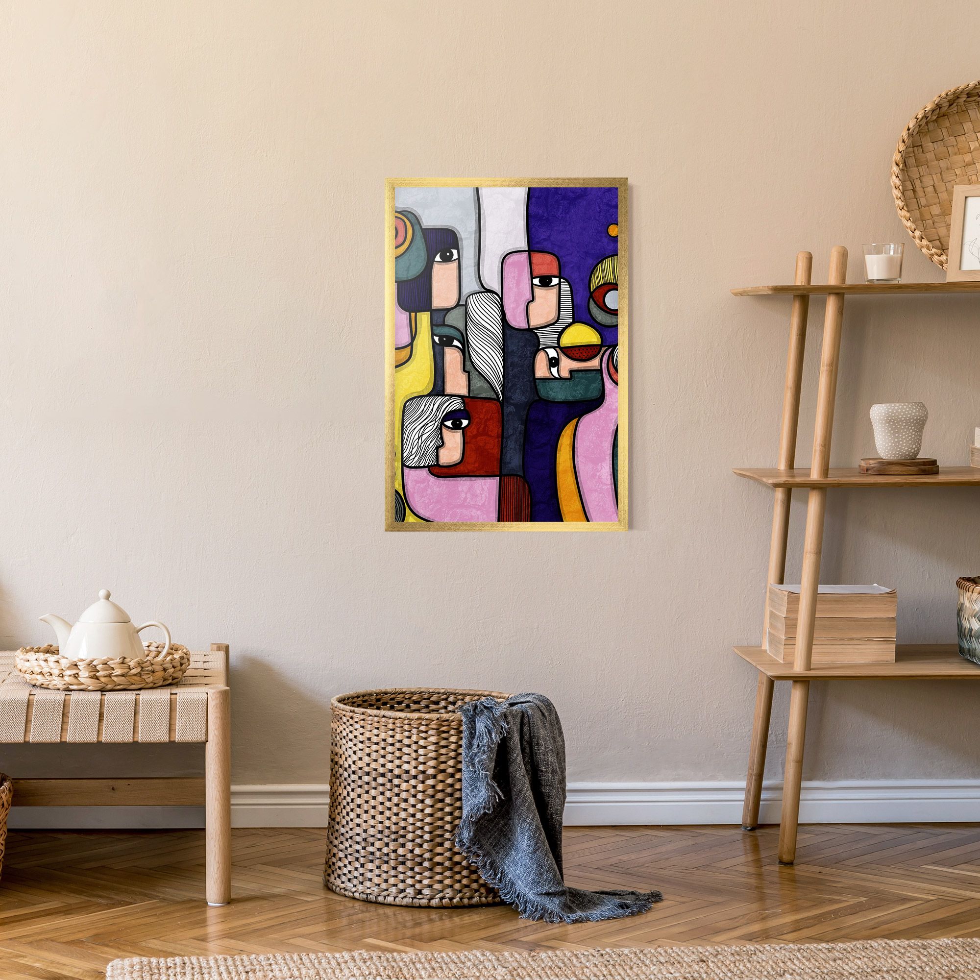 Abstract Looking Eyes mockup 9