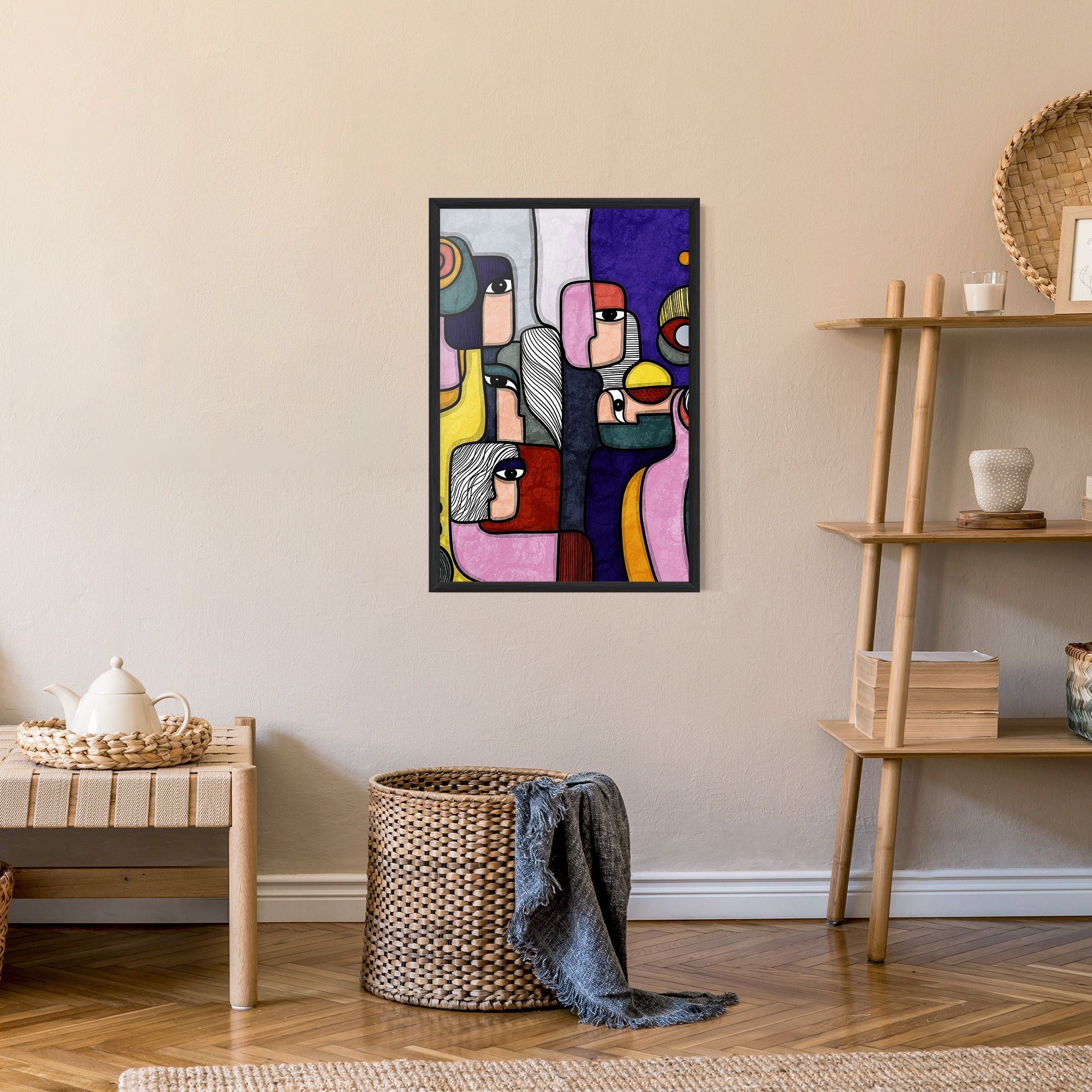 Abstract Looking Eyes mockup 9