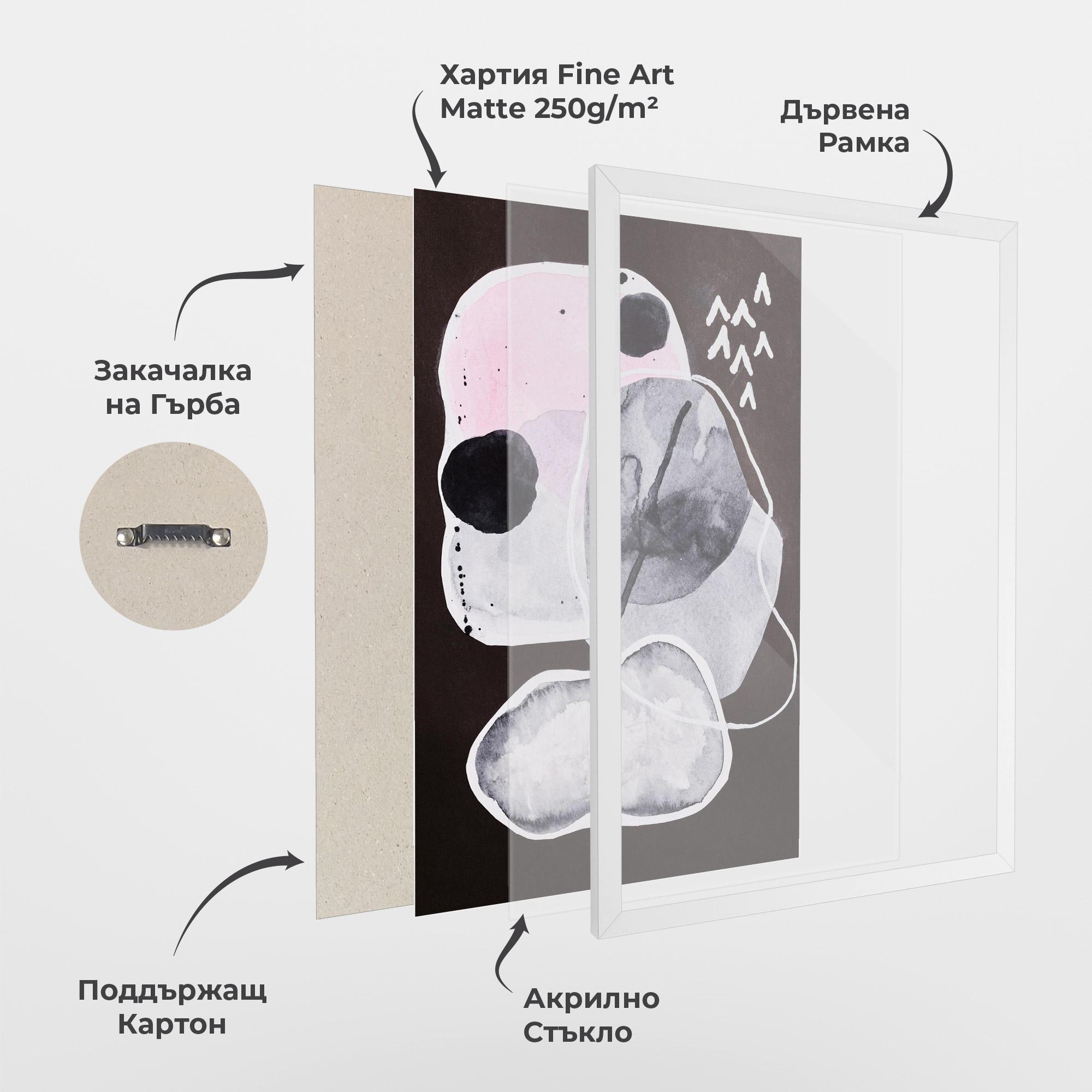 Рамкиран постер Abstract Collage mockup 1