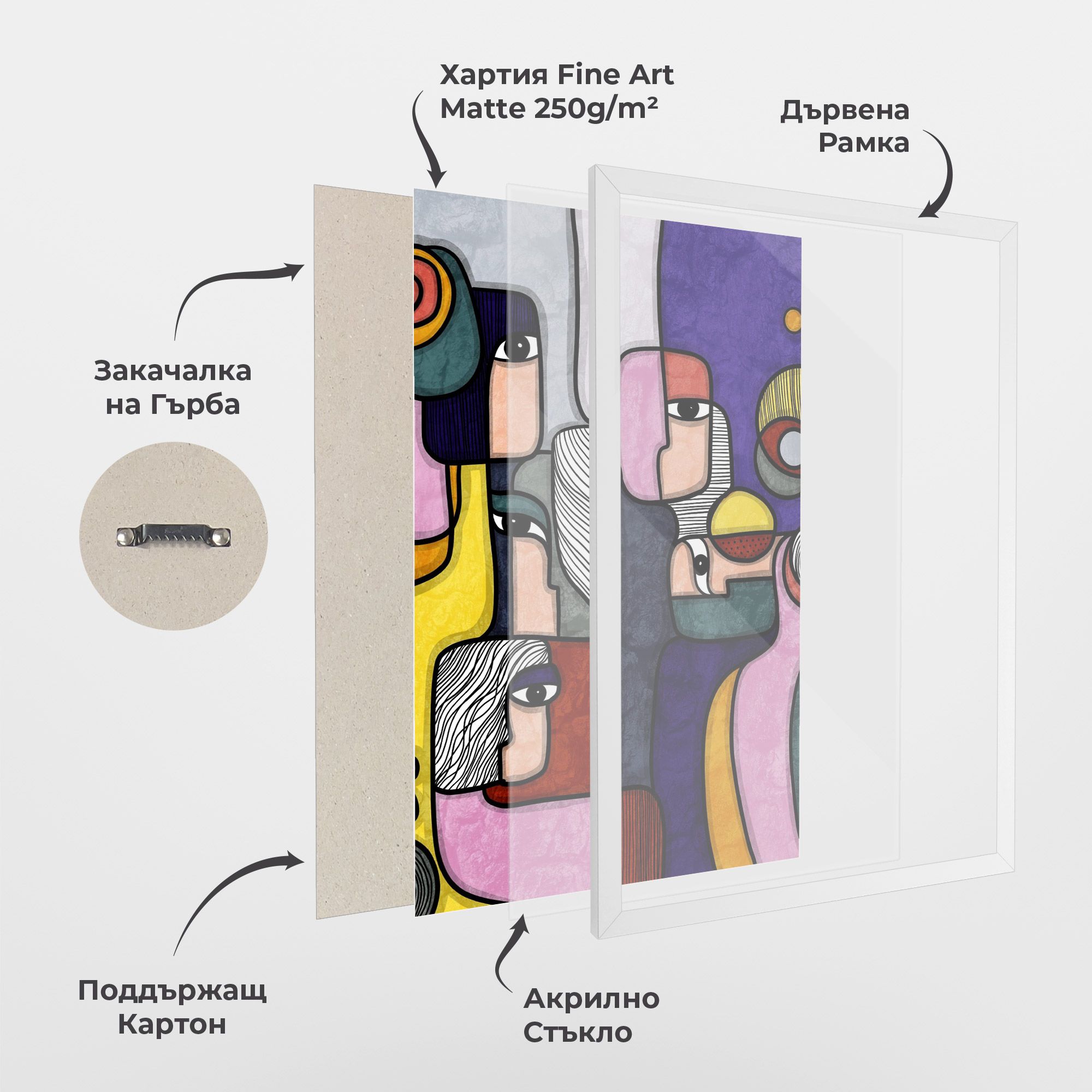 Abstract Looking Eyes mockup 1