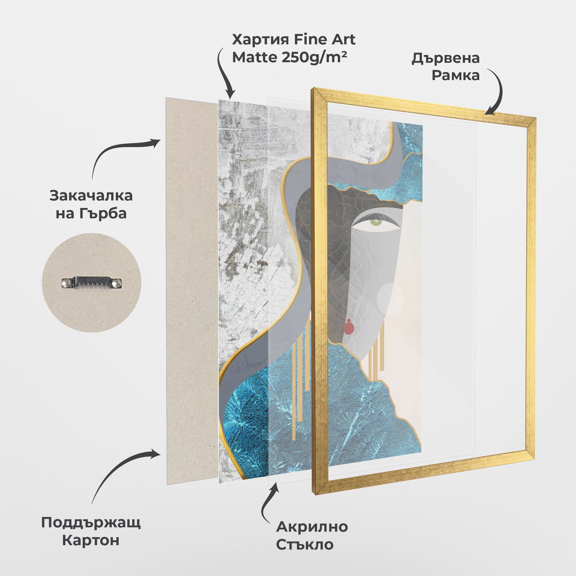 Abstract Blue Face mockup 1