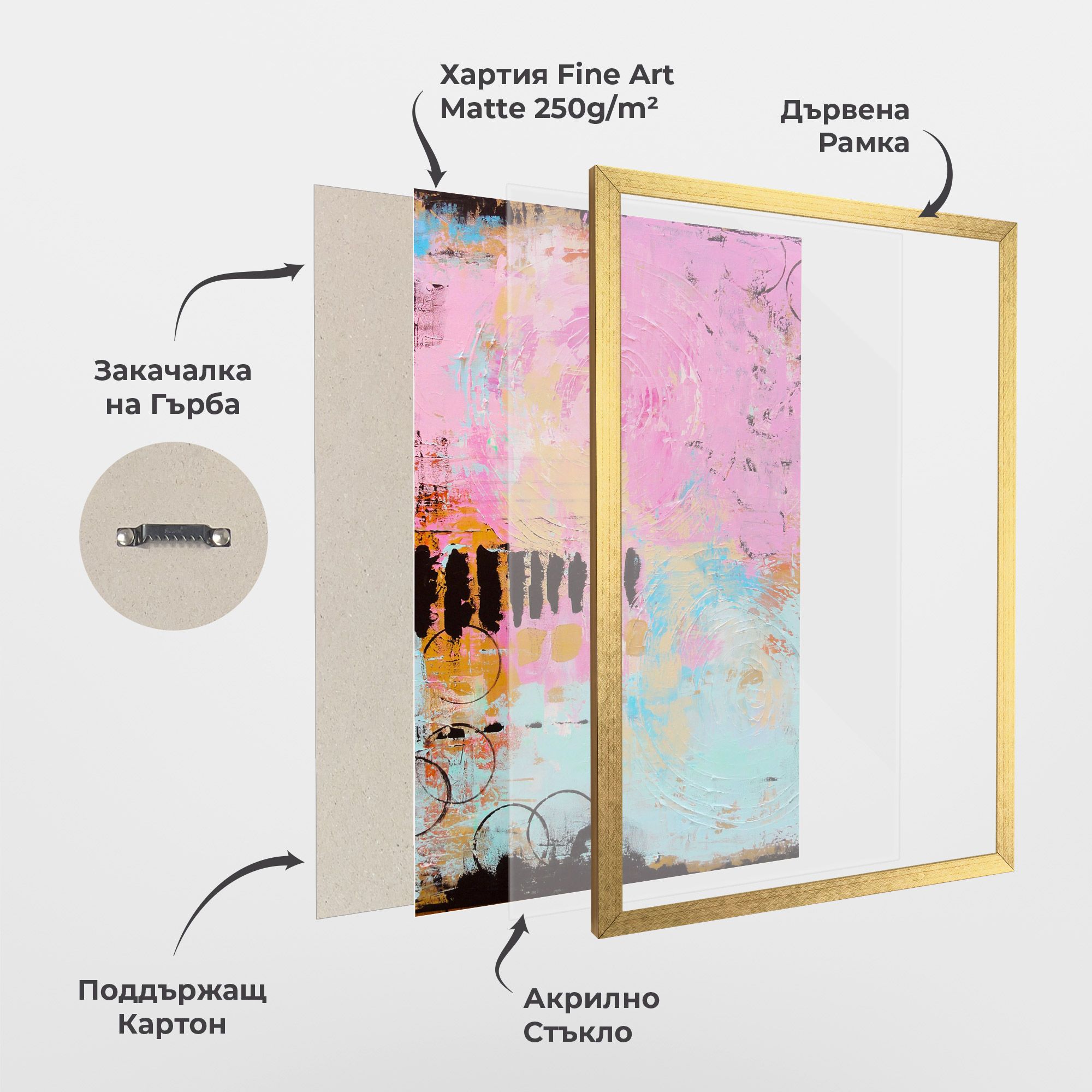 Abstract Pink Circle mockup 1