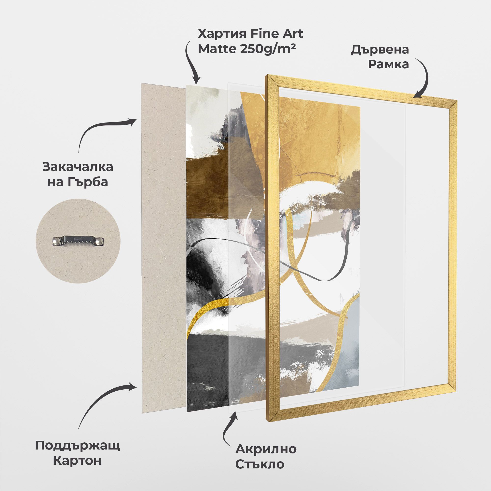 Chaotic Golden Painting mockup 1