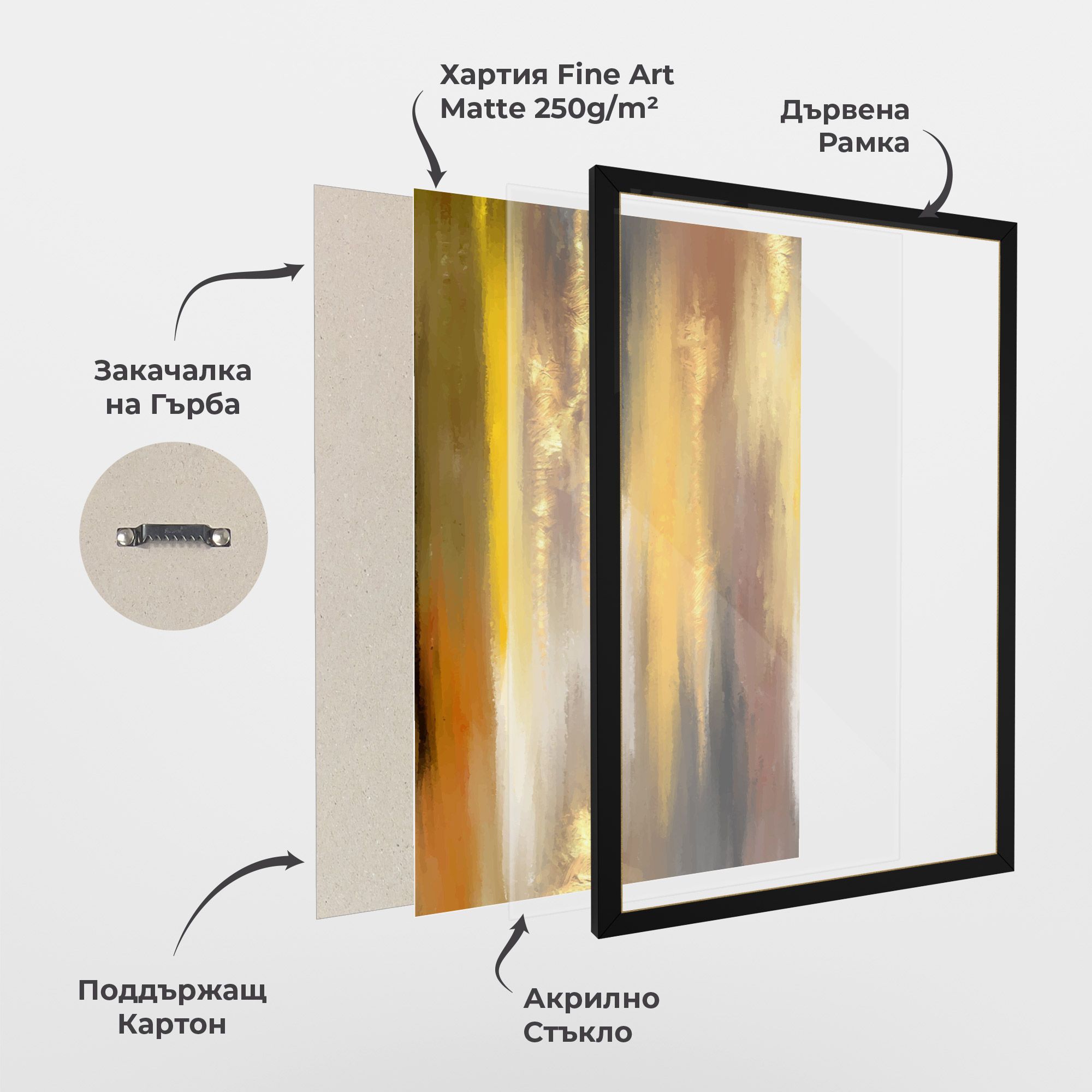 Golden Brown Art mockup 1