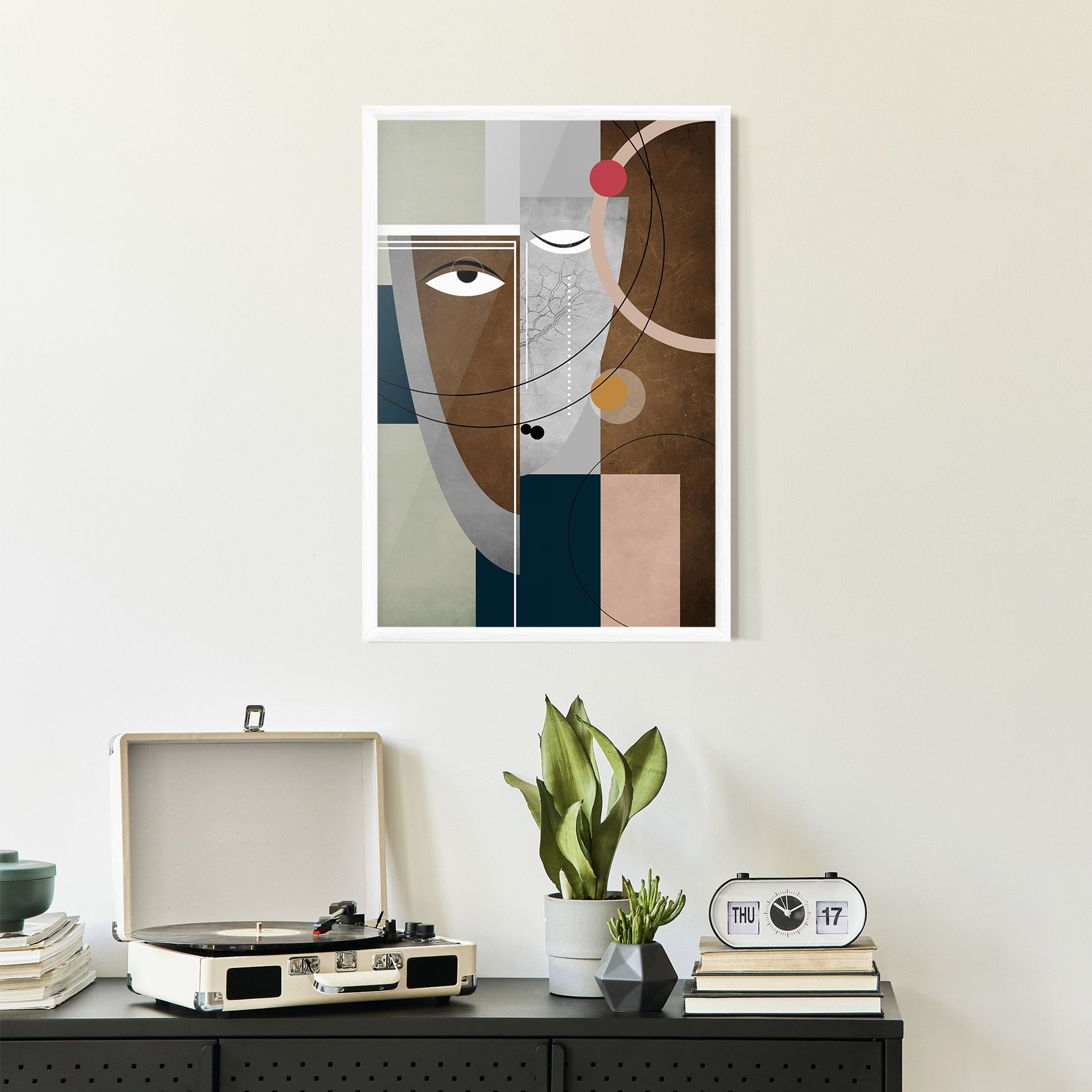 Abstract Brown Face mockup 2