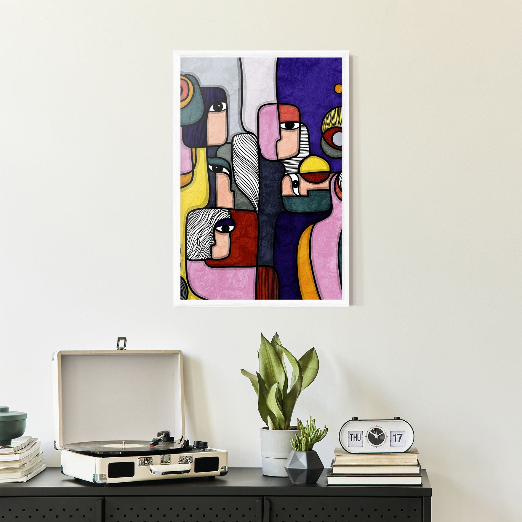 Abstract Looking Eyes mockup 2