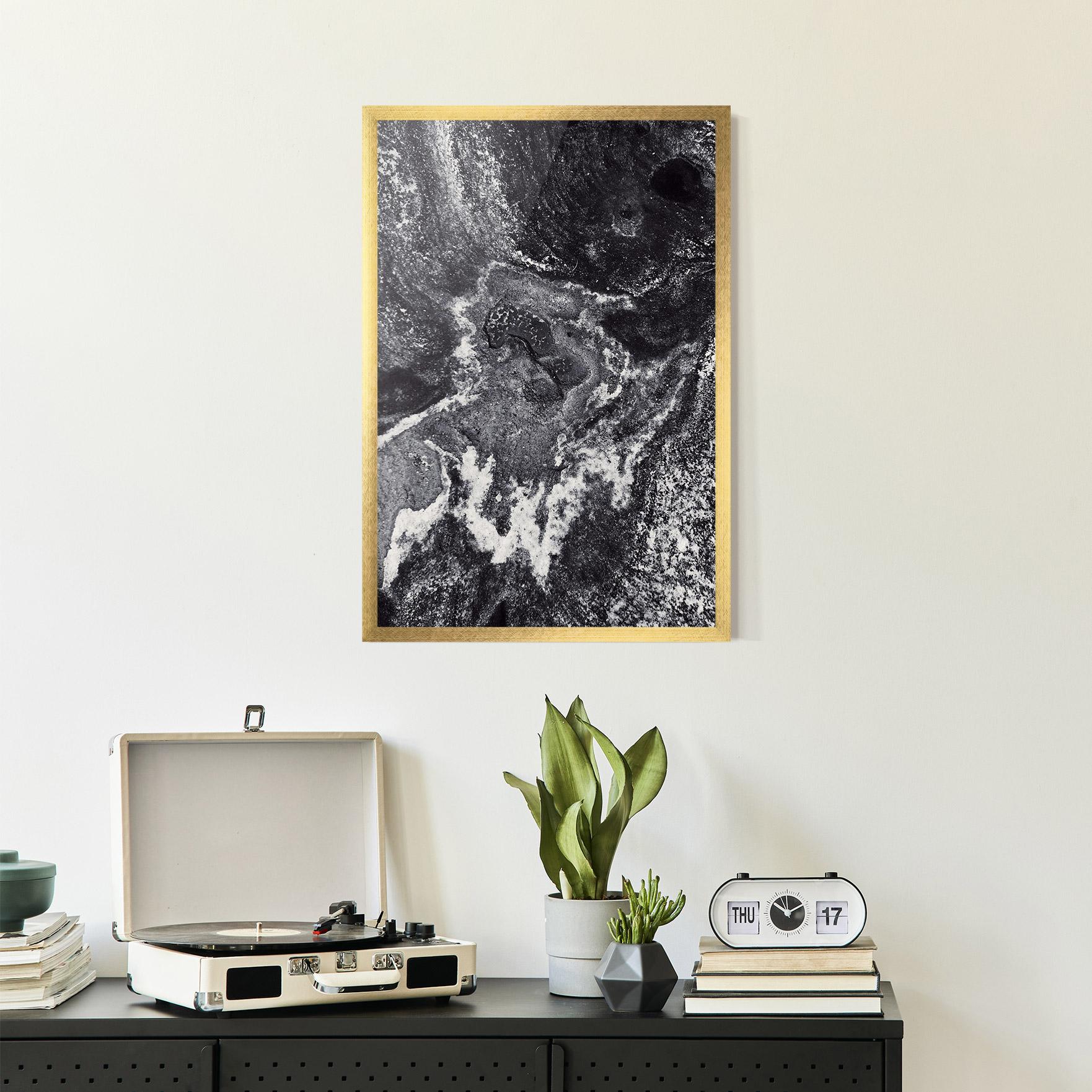 Рамкиран постер Black And White Abstract mockup 2