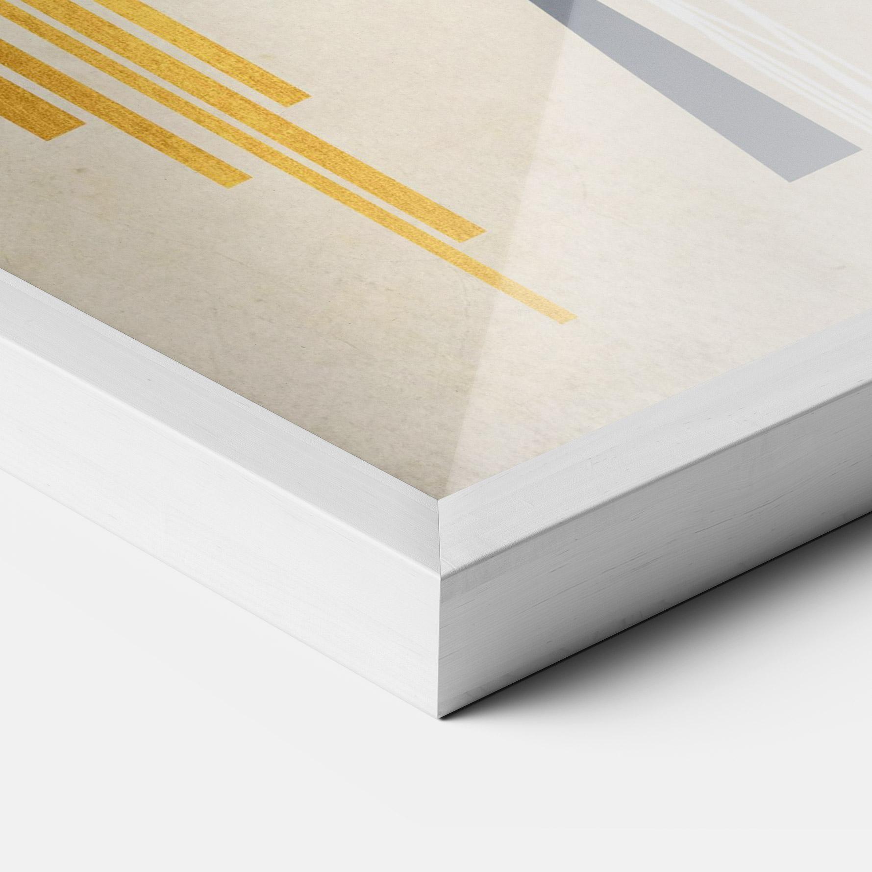 Рамкиран постер Abstract Grey Face 1 mockup 3