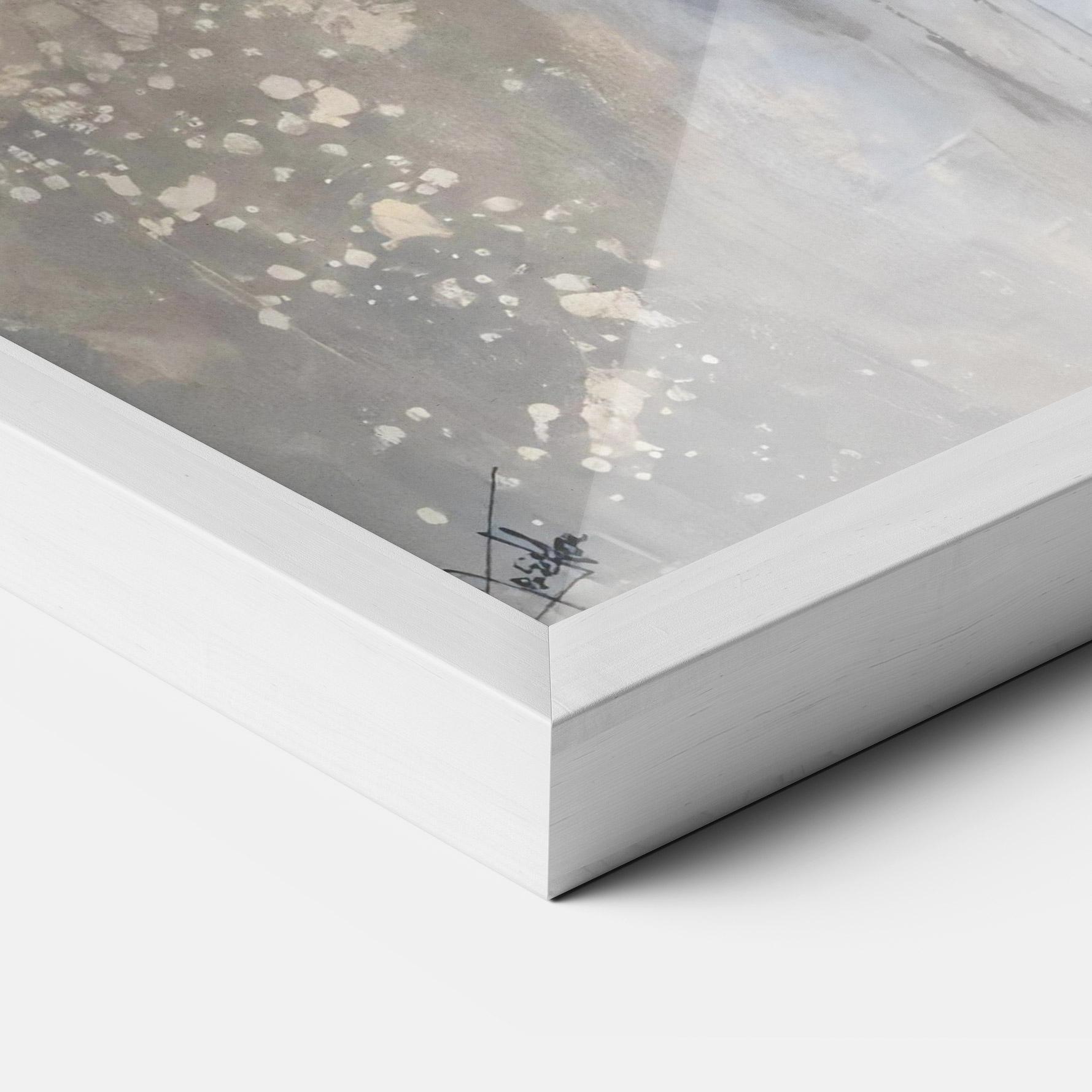 Рамкиран постер Abstract Moons mockup 3