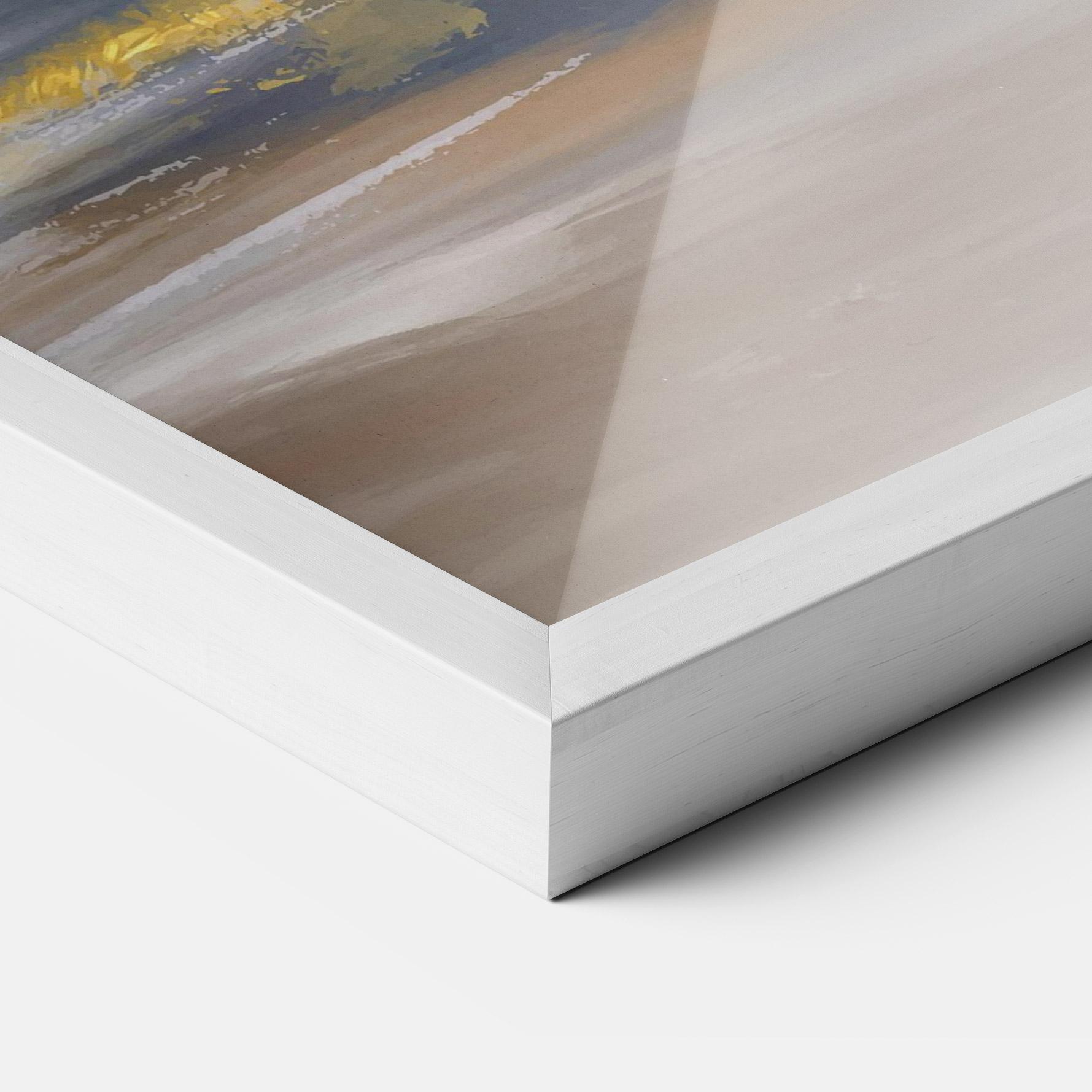 Рамкиран постер Messy Gold Art mockup 3