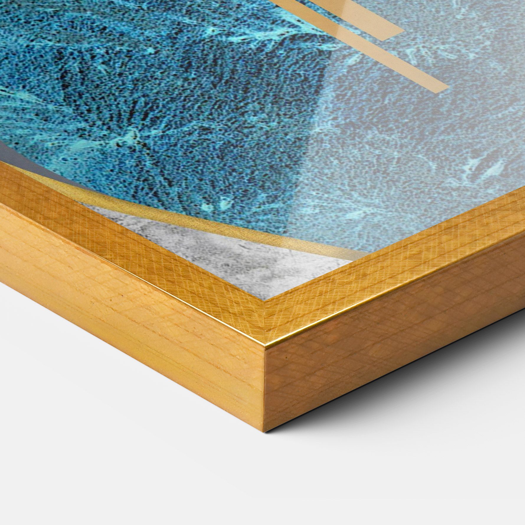 Abstract Blue Face mockup 3