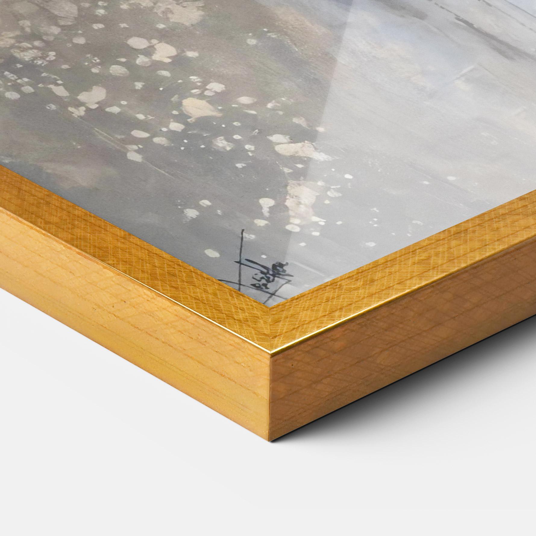 Рамкиран постер Abstract Moons mockup 3