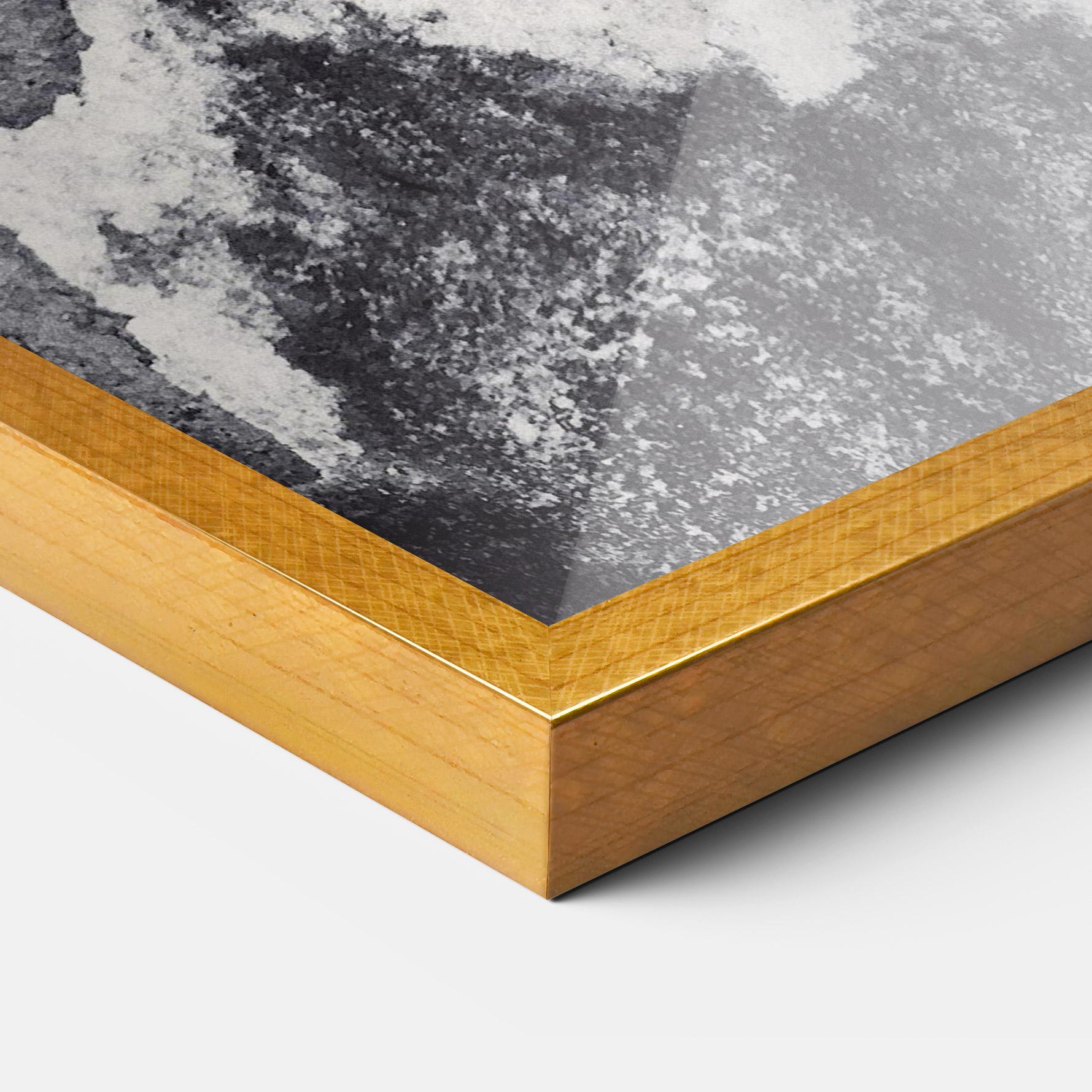 Рамкиран постер Black And White Abstract mockup 3