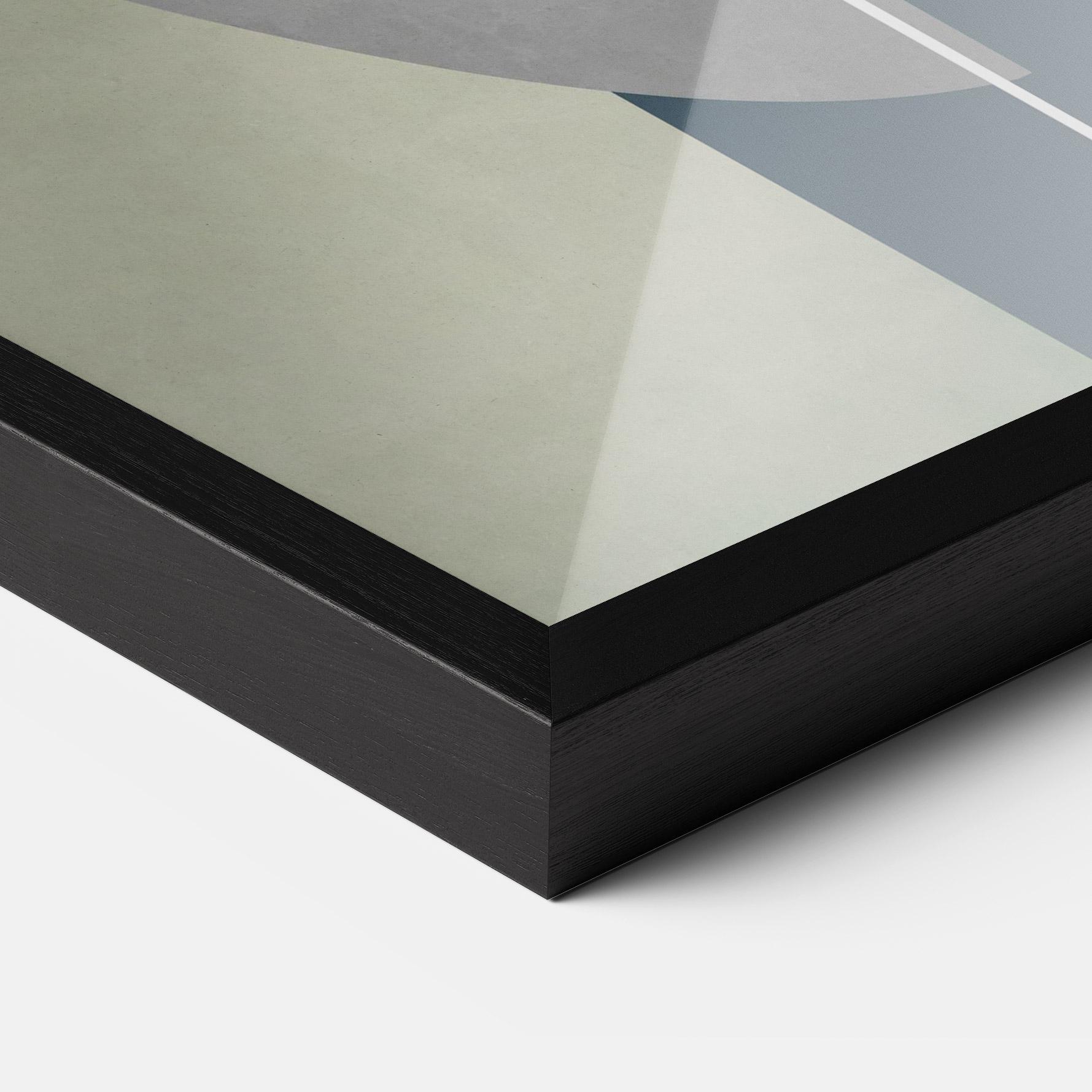 Рамкиран постер Abstract Brown Face mockup 3