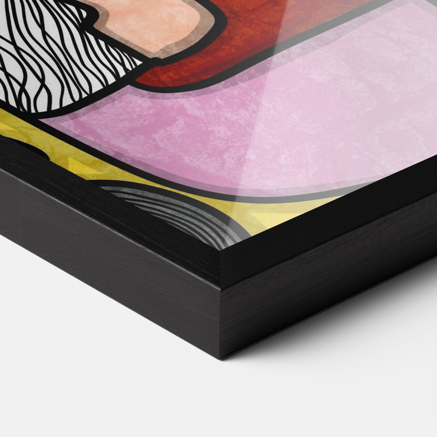 Рамкиран постер Abstract Looking Eyes mockup 3