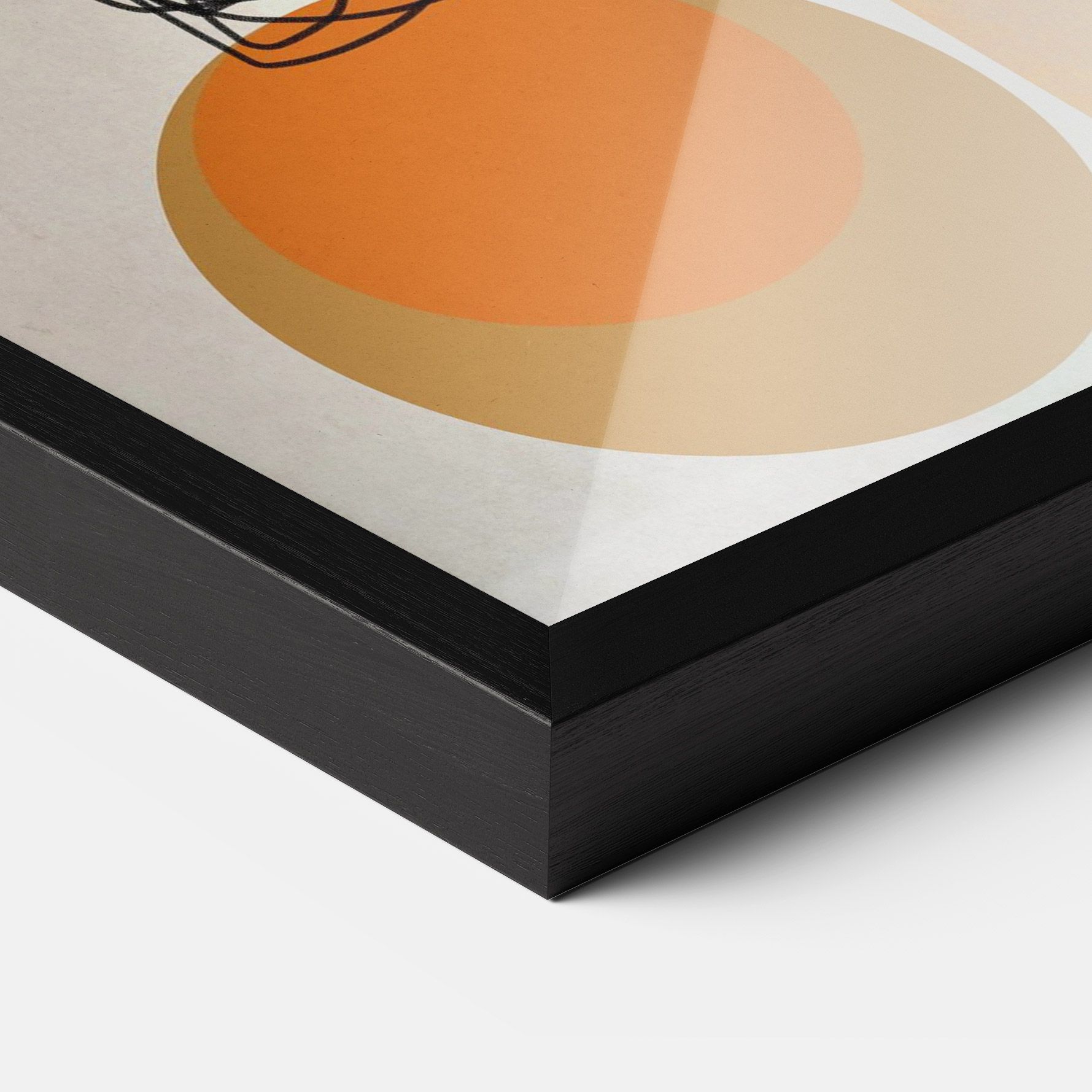 Abstract Orange Face mockup 3