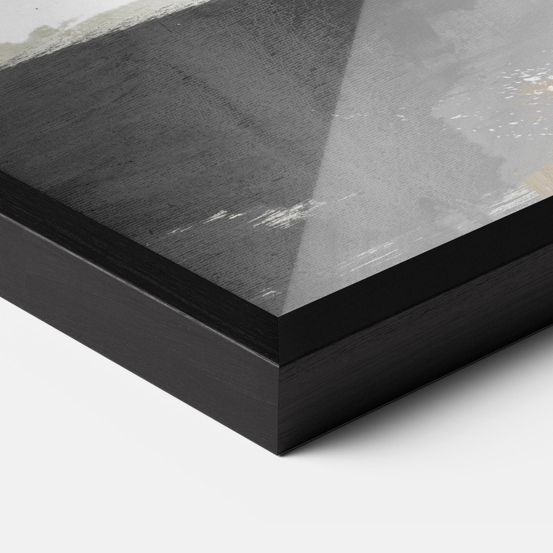 Рамкиран постер Chaotic Golden Painting mockup 3