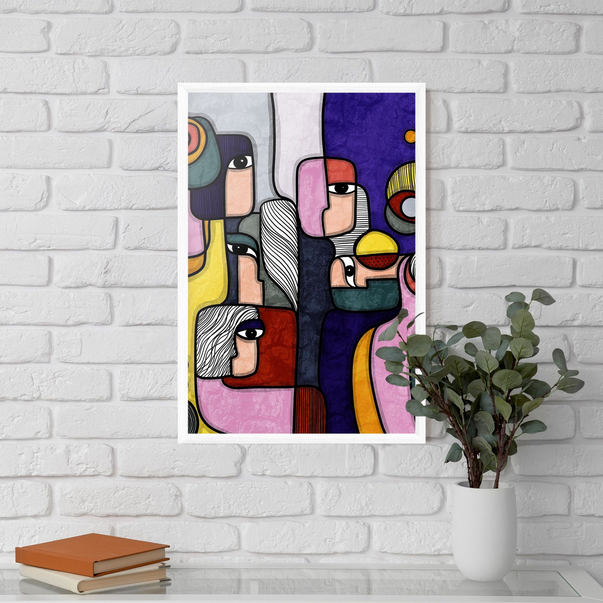 Abstract Looking Eyes mockup 5