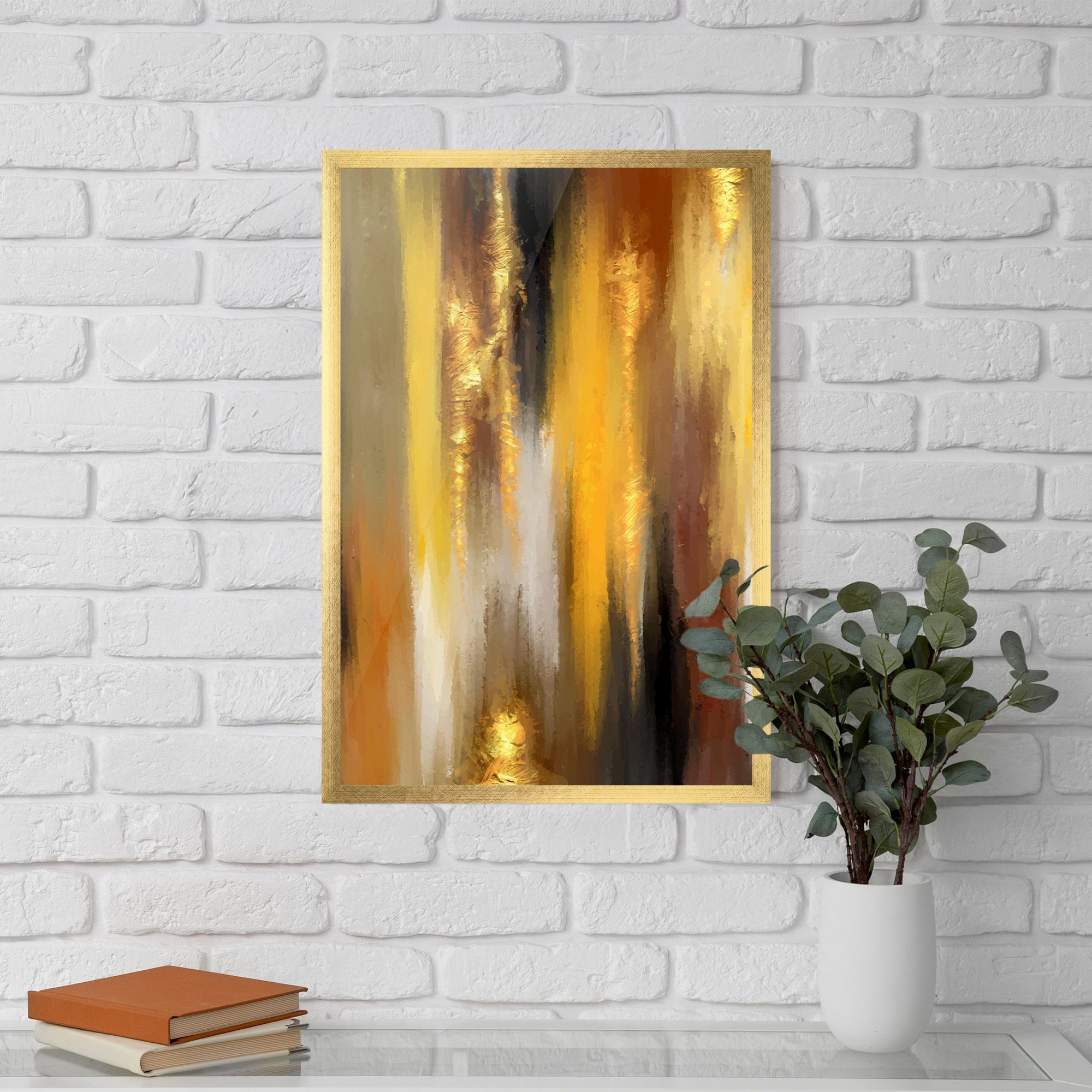 Golden Brown Art mockup 5