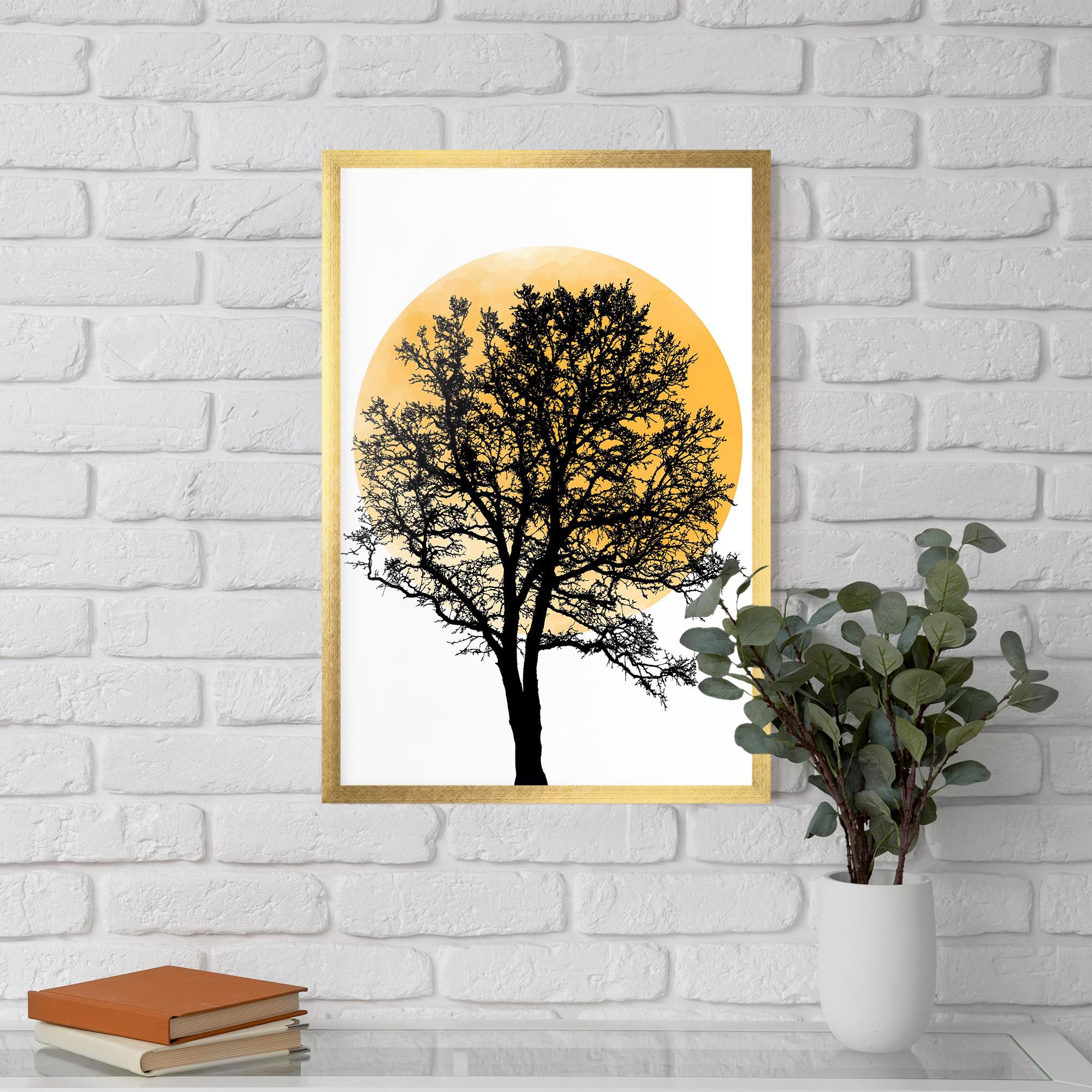 Рамкиран постер Orange Sun 01 mockup 5