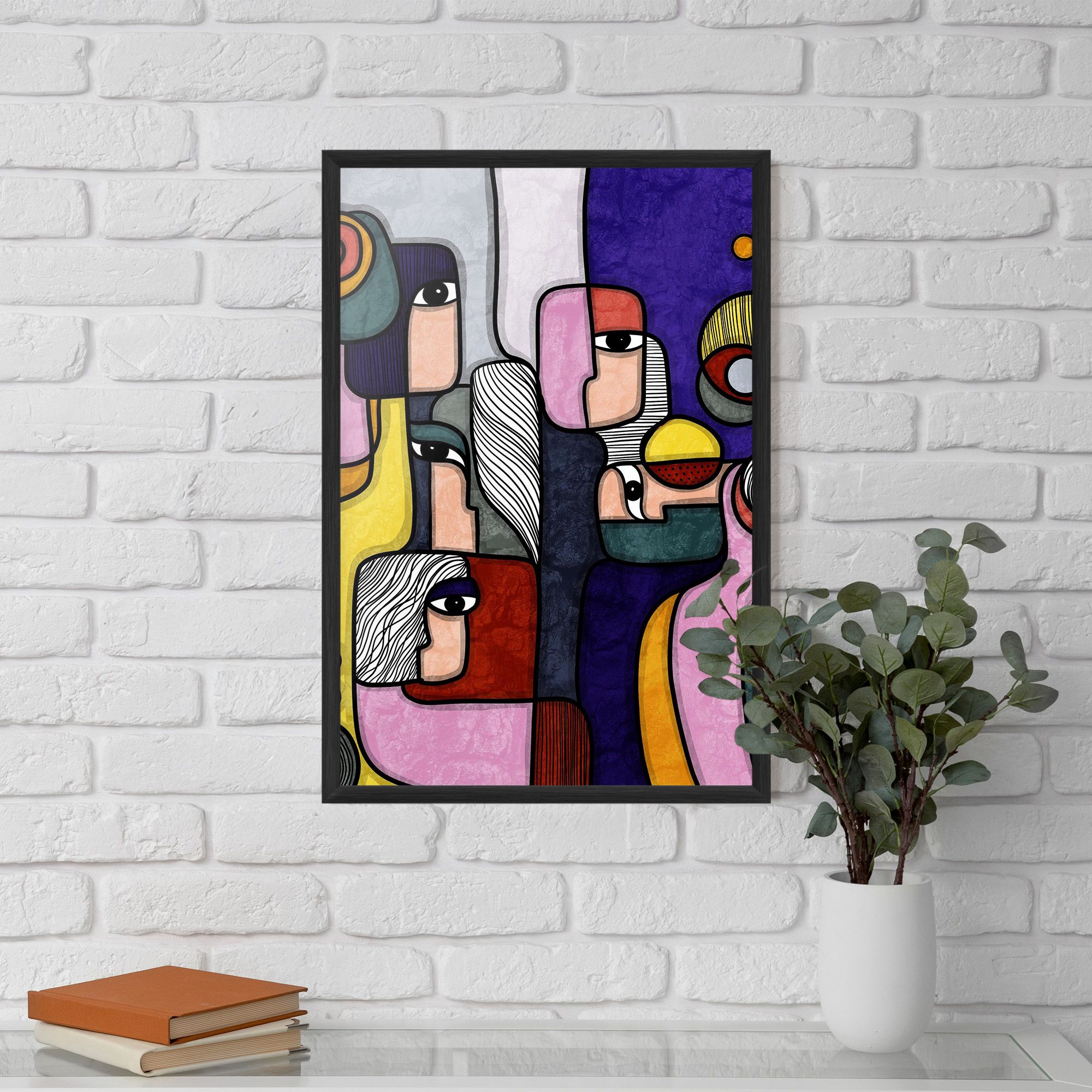 Abstract Looking Eyes mockup 5