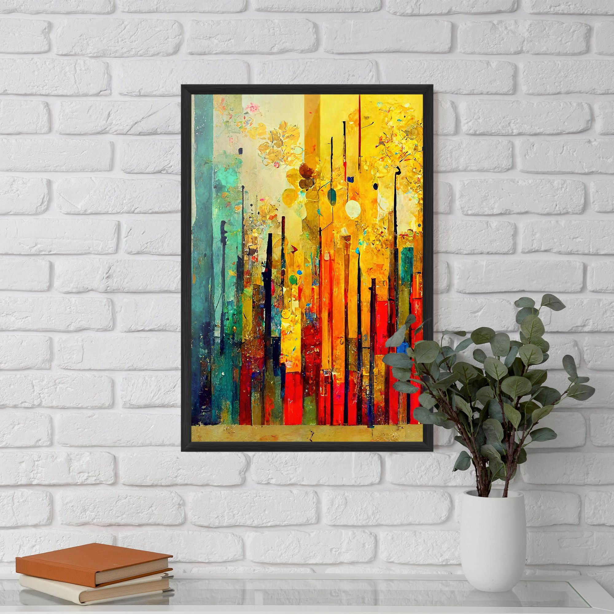 Black Lines On Yellow Light mockup 5